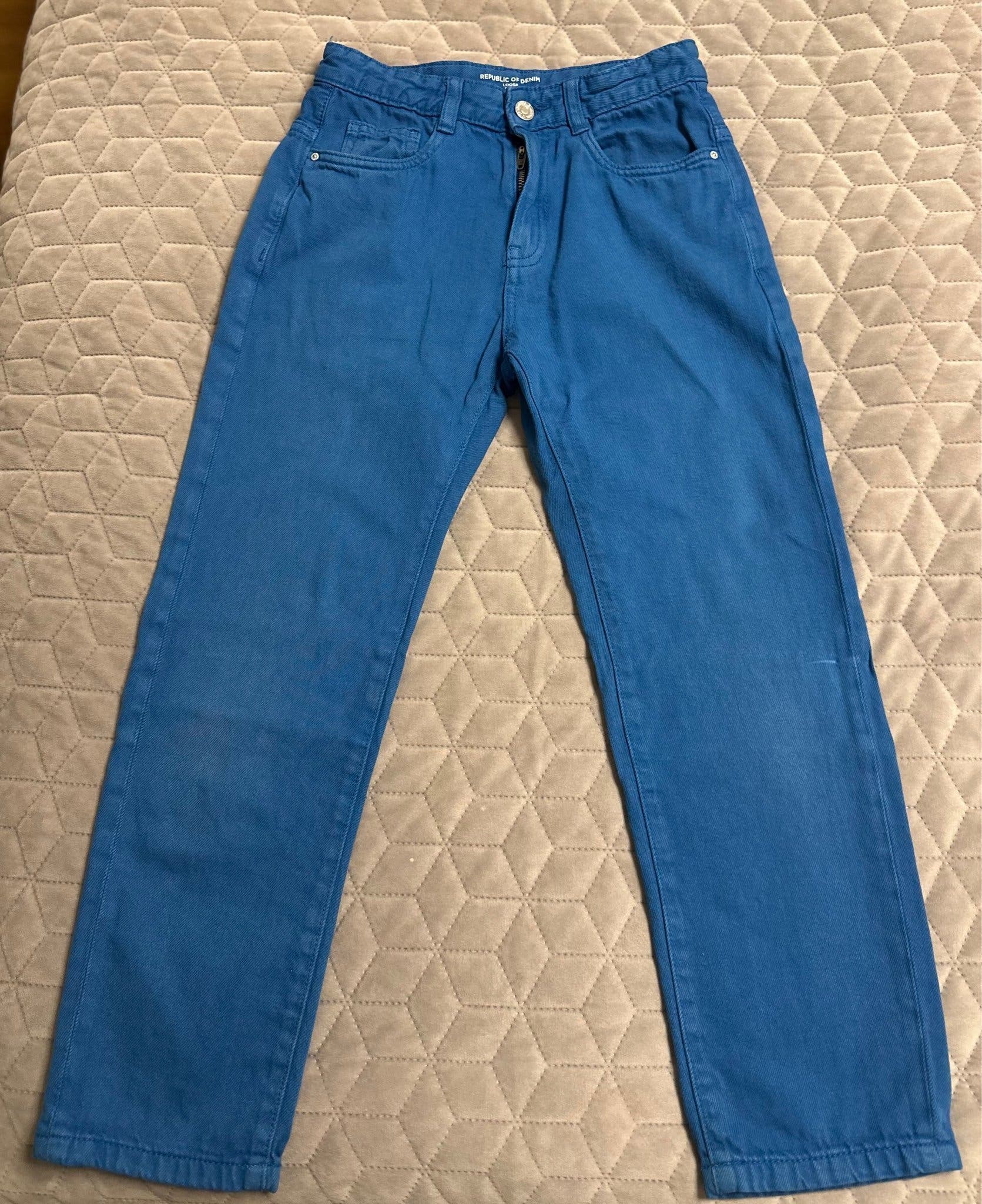 Blaa Republic of Denim blåa jeans, storlek 140 | Köp på Tradera (747463616)