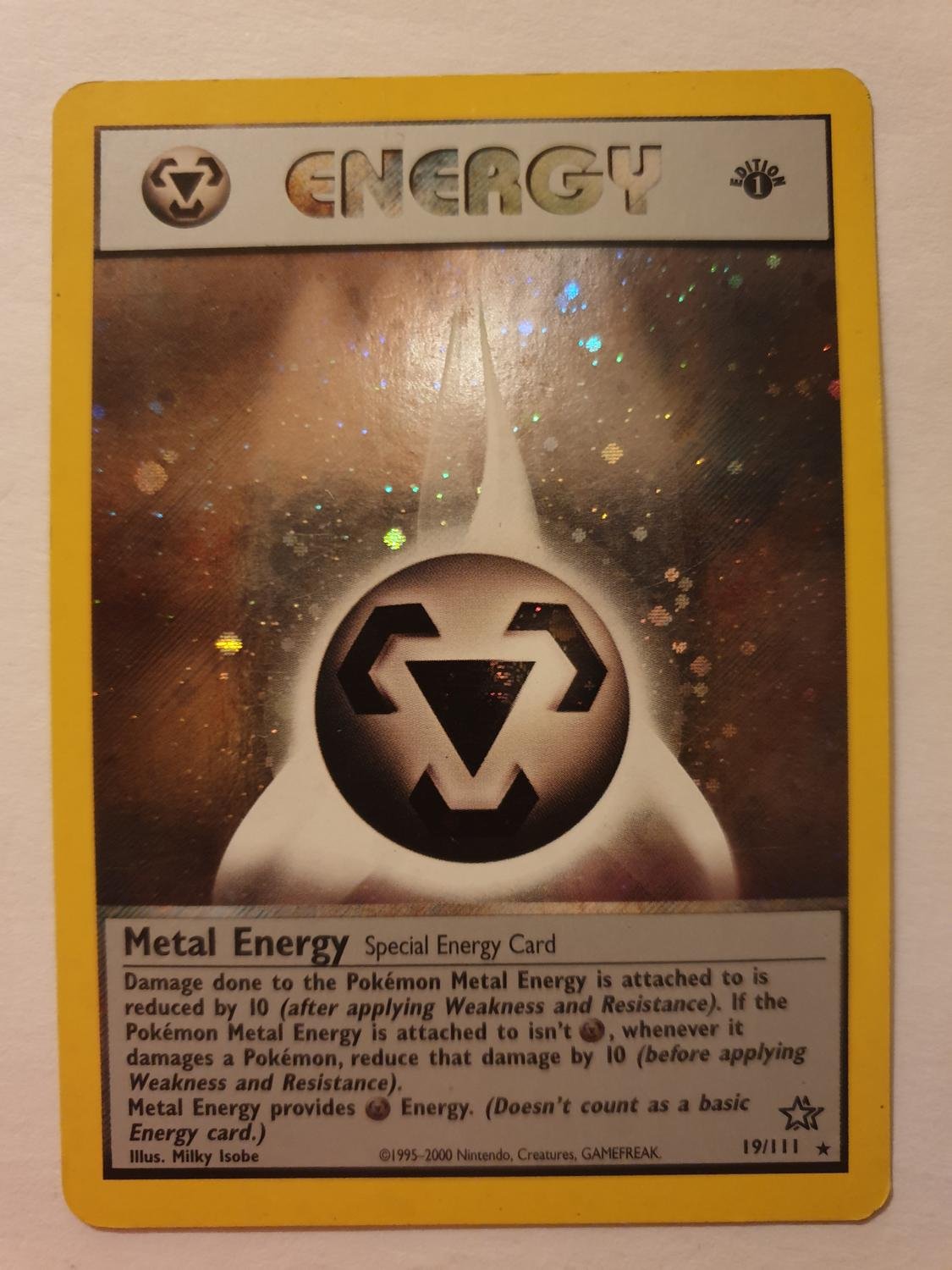 1st Edition Metal Energy Holo 19/111 Neo .. (402423400) ᐈ Köp på