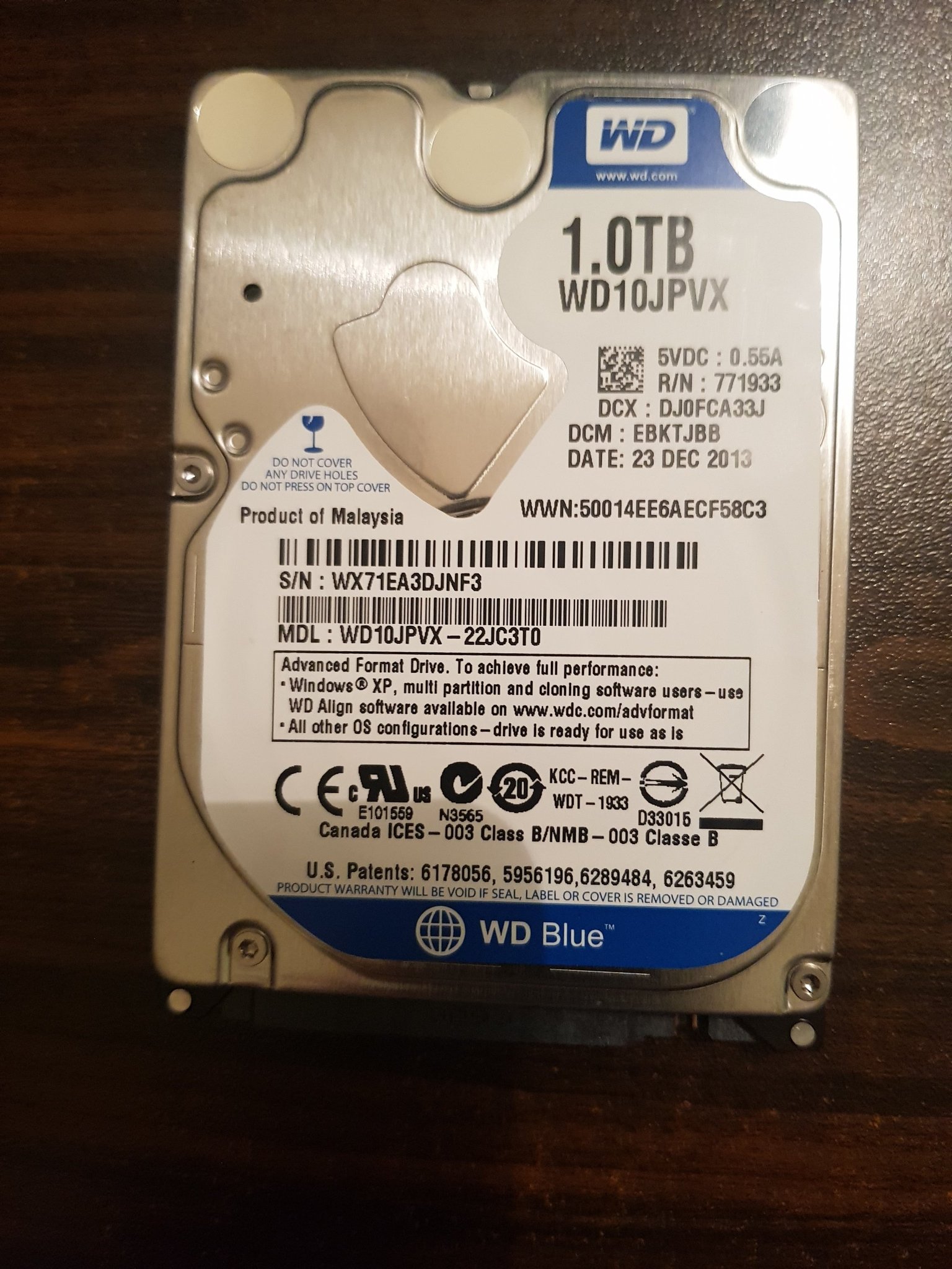 WD Blue hårddisk 1.0TB (409185107) ᐈ Köp på Tradera