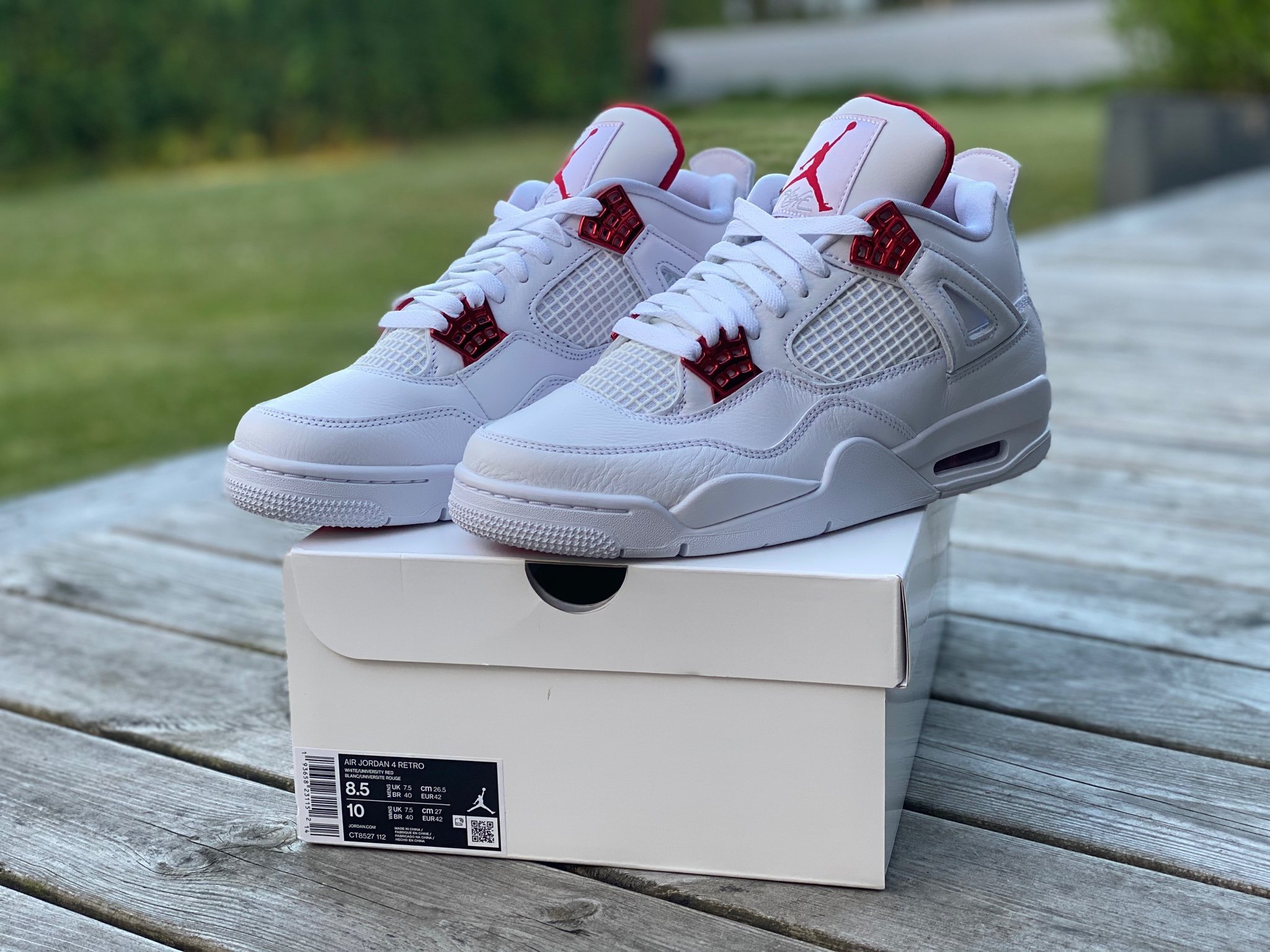 jordan 4 metallic red nike