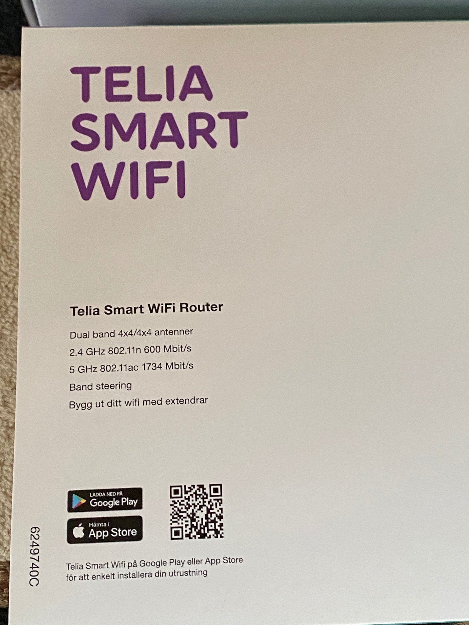 Telia X2 Smart Wifi Router (Technicolor) upp to.. Köp på Tradera