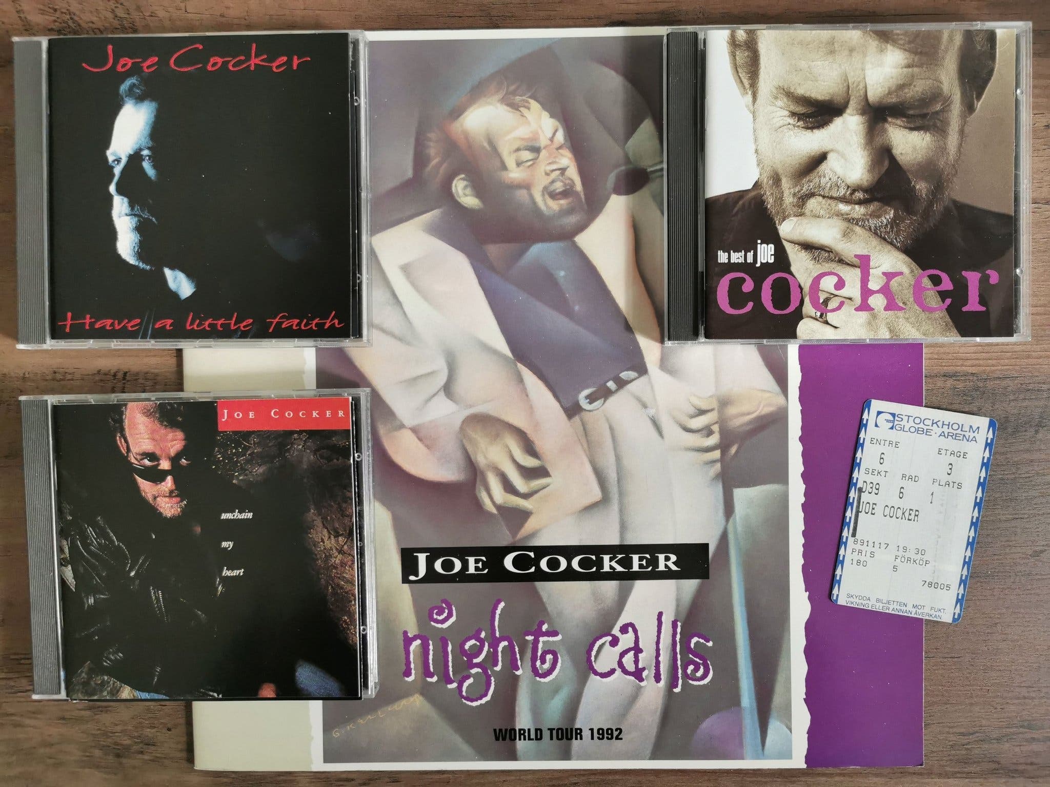 Joe Cocker CD-samling + konsertbiljett + turne'.. | Köp på Tradera ...