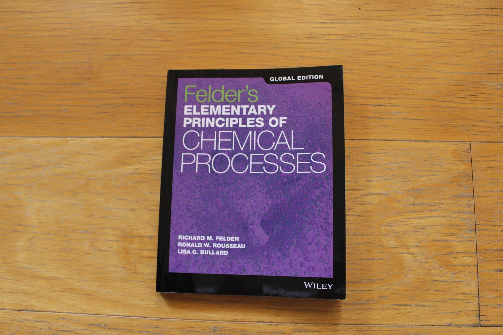 Felder's Elementary principles of chemical proc.. (405821522) ᐈ Köp på
