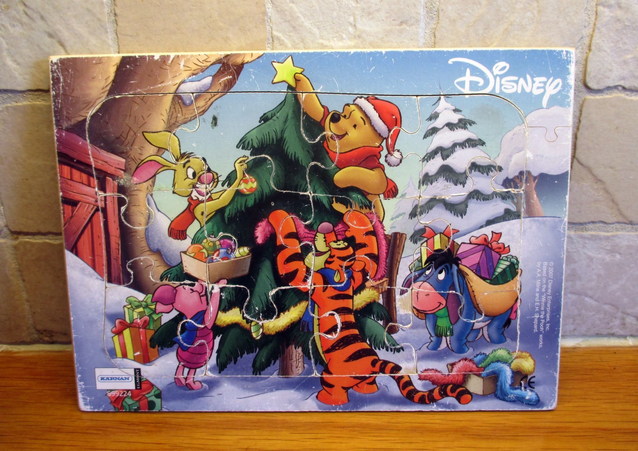 + Äldre Trä pussel Jul Nalle Phu 12 bitar Dis.. Köp på Tradera