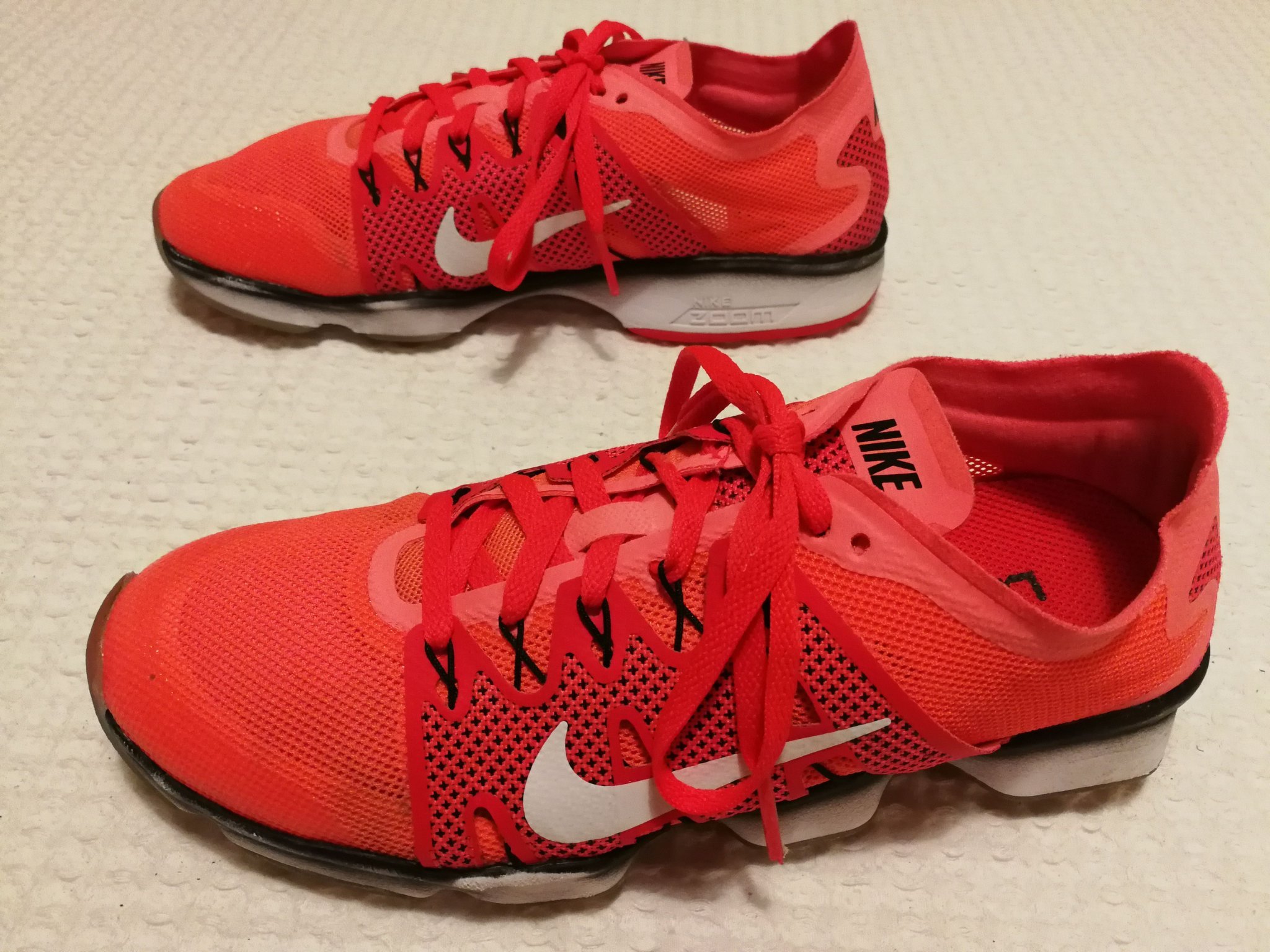 nike zoom orange and black