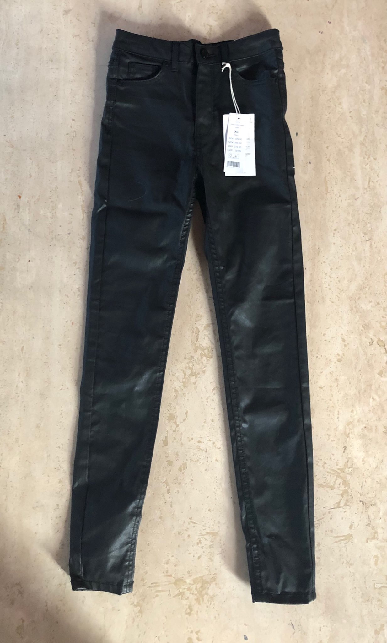 gina tricot coated jeans
