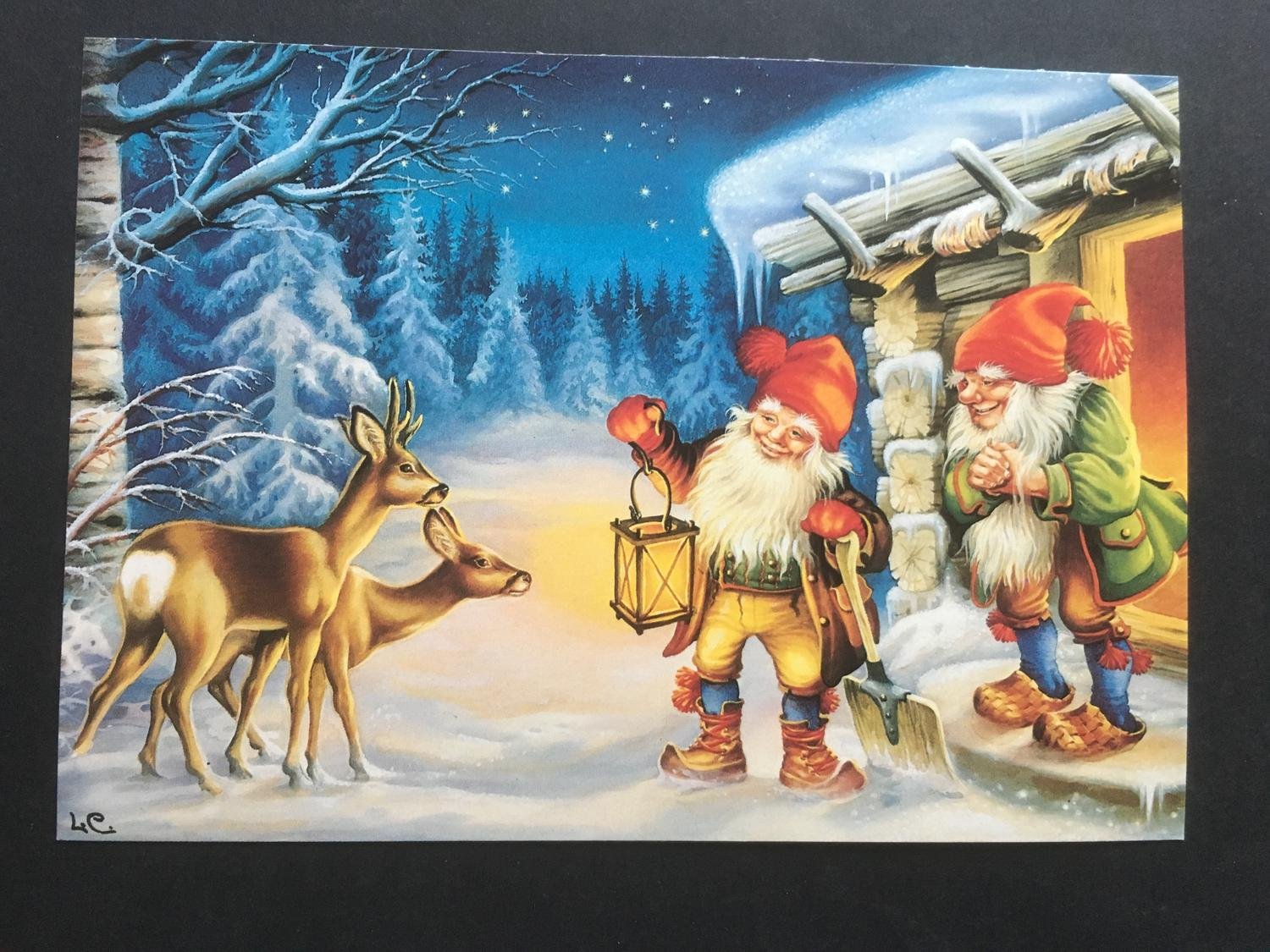 Julkort GOD JUL Köp på Tradera (396995188)