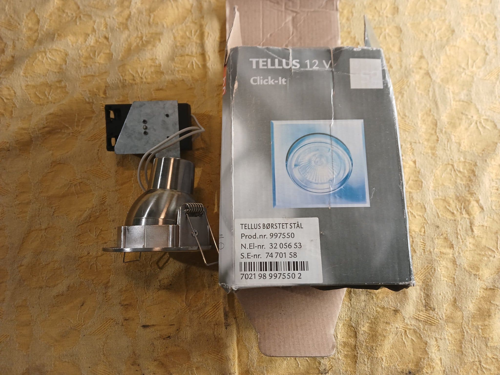 SG Tellus 12V Downlight – Børstet Stål (Elnr: 3205653)