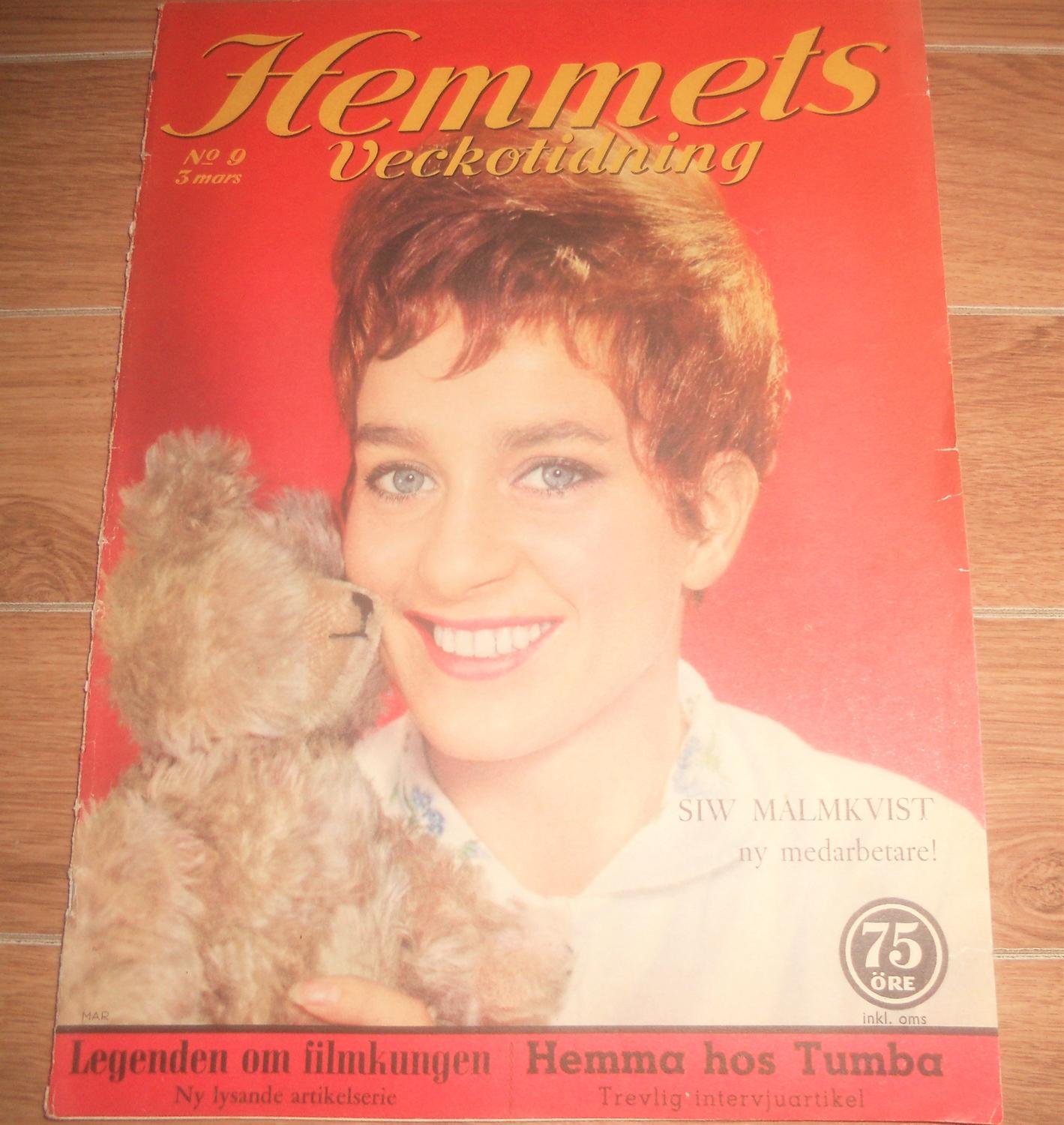 Hemmets nr9 1961 klippdocka, Siw Malmkvist, Joh ...