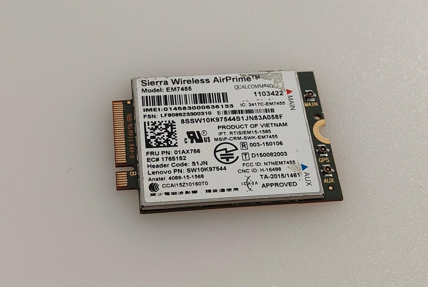 WIFI Sierra Wireless AirPrime EM7455 Lenovo.. Köp på Tradera