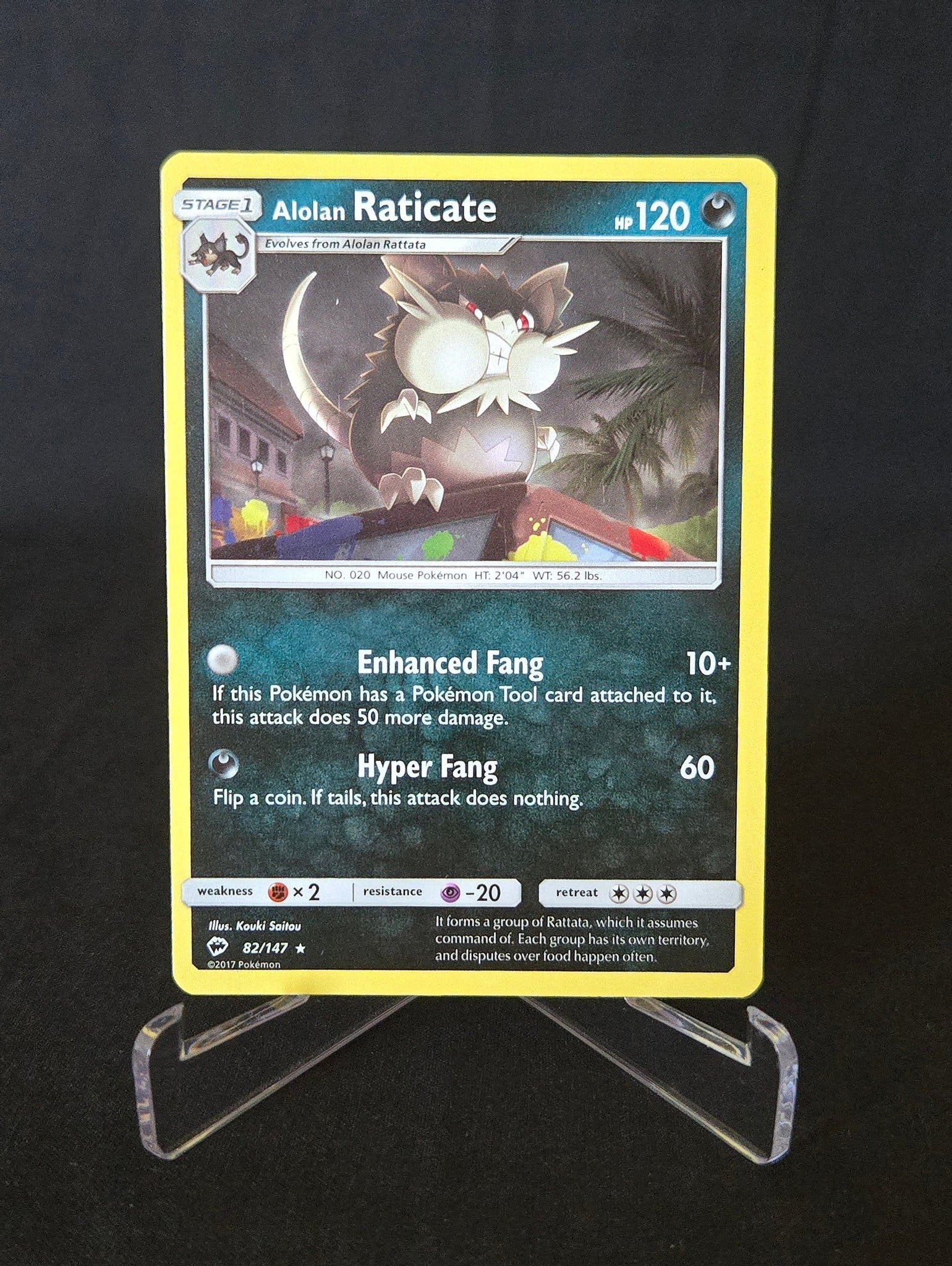 Se produkter som liknar Alolan Raticate 82/147 Burnin.. på Tradera ...