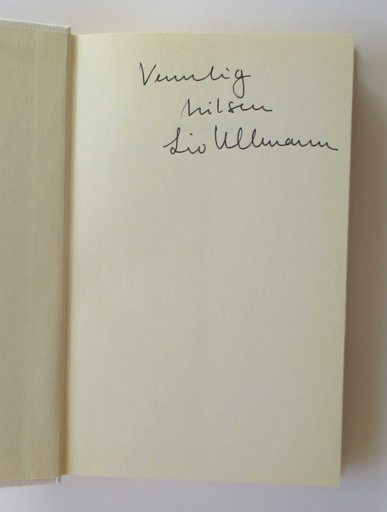 Liv Ullmann, Ullmann, Ullmann, Förändringen – Signerat av författaren med en hälsning 366189 Liv Ullmann, Ullmann, Ullmann, Förändringen – Signerat av författaren med en hälsning 366189