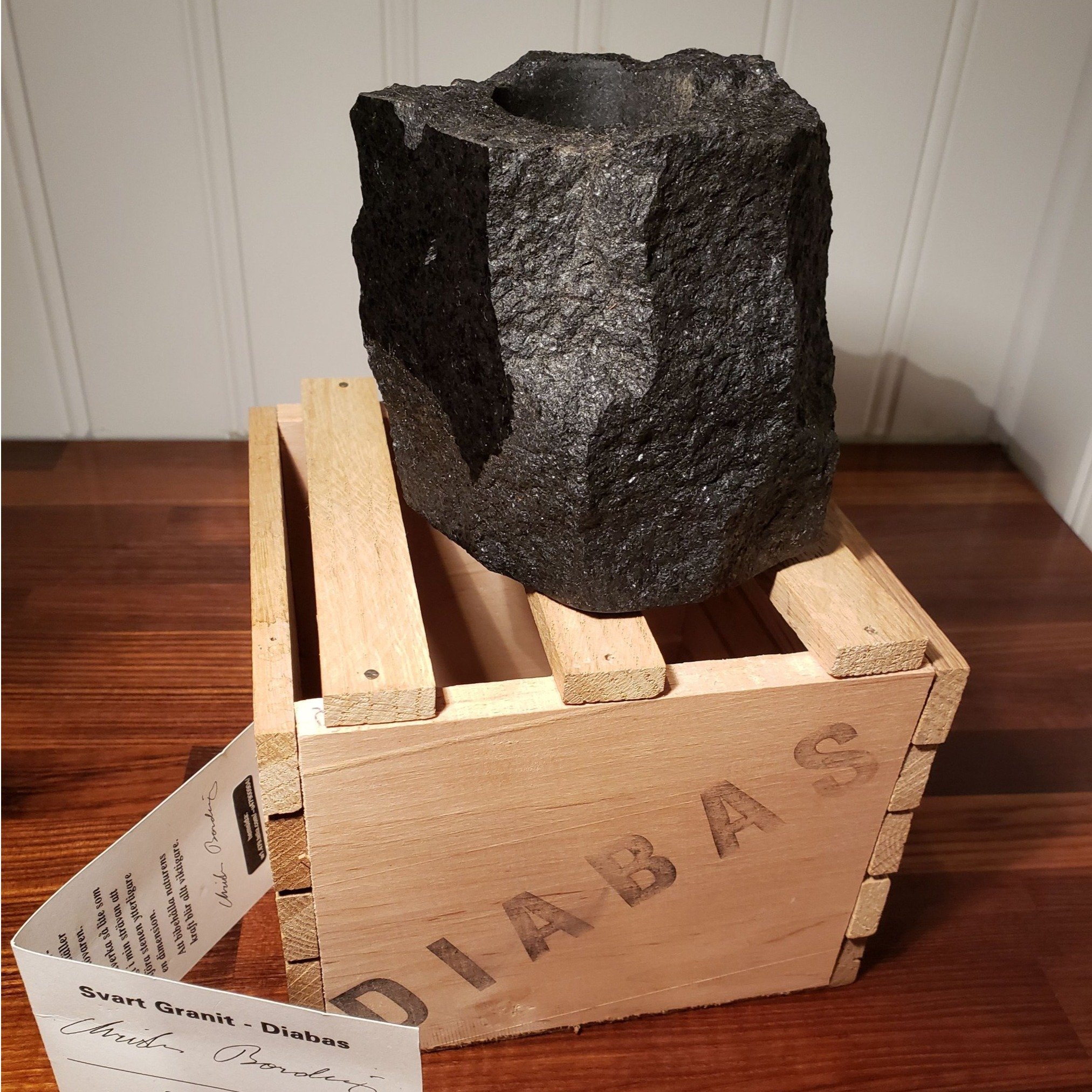 Ljuslykta Granit Crister Bording Julklapp til.. Köp på Tradera