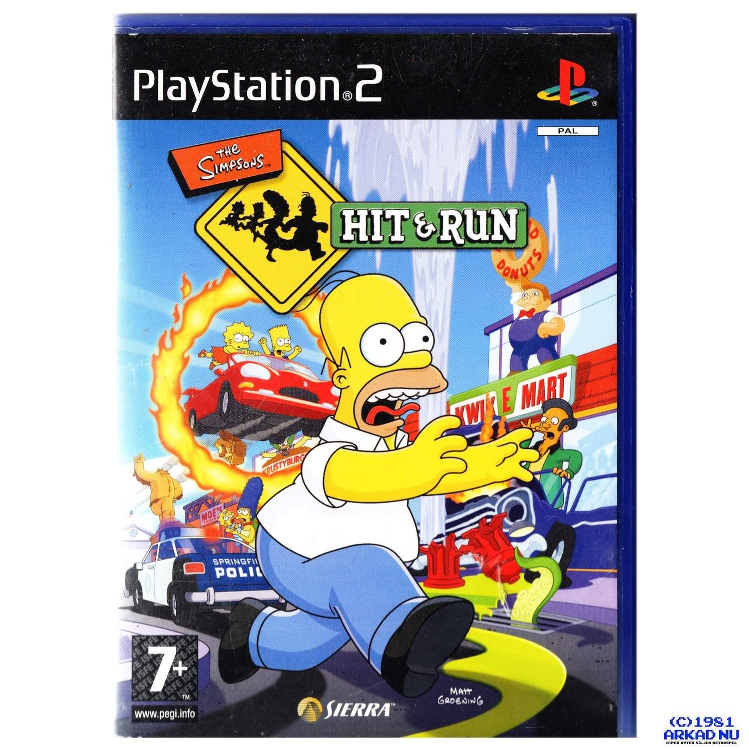 the-simpsons-hit-run-ps2-k-p-fr-n-arkadnu-p-tradera-588516322