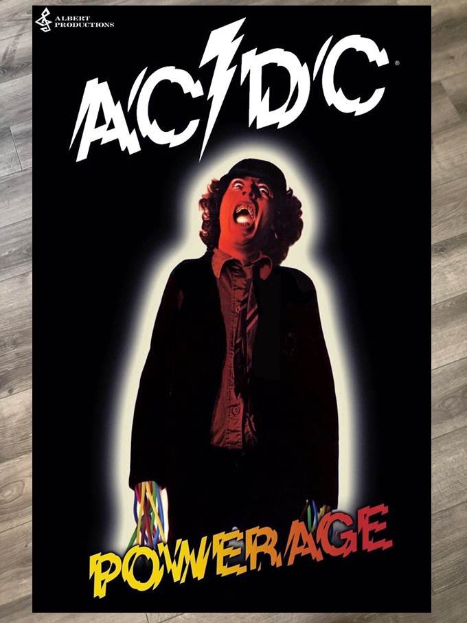 AC/DC POWERAGE 1978 PHOTO POSTER | Köp från Djupegatan på Tradera ...