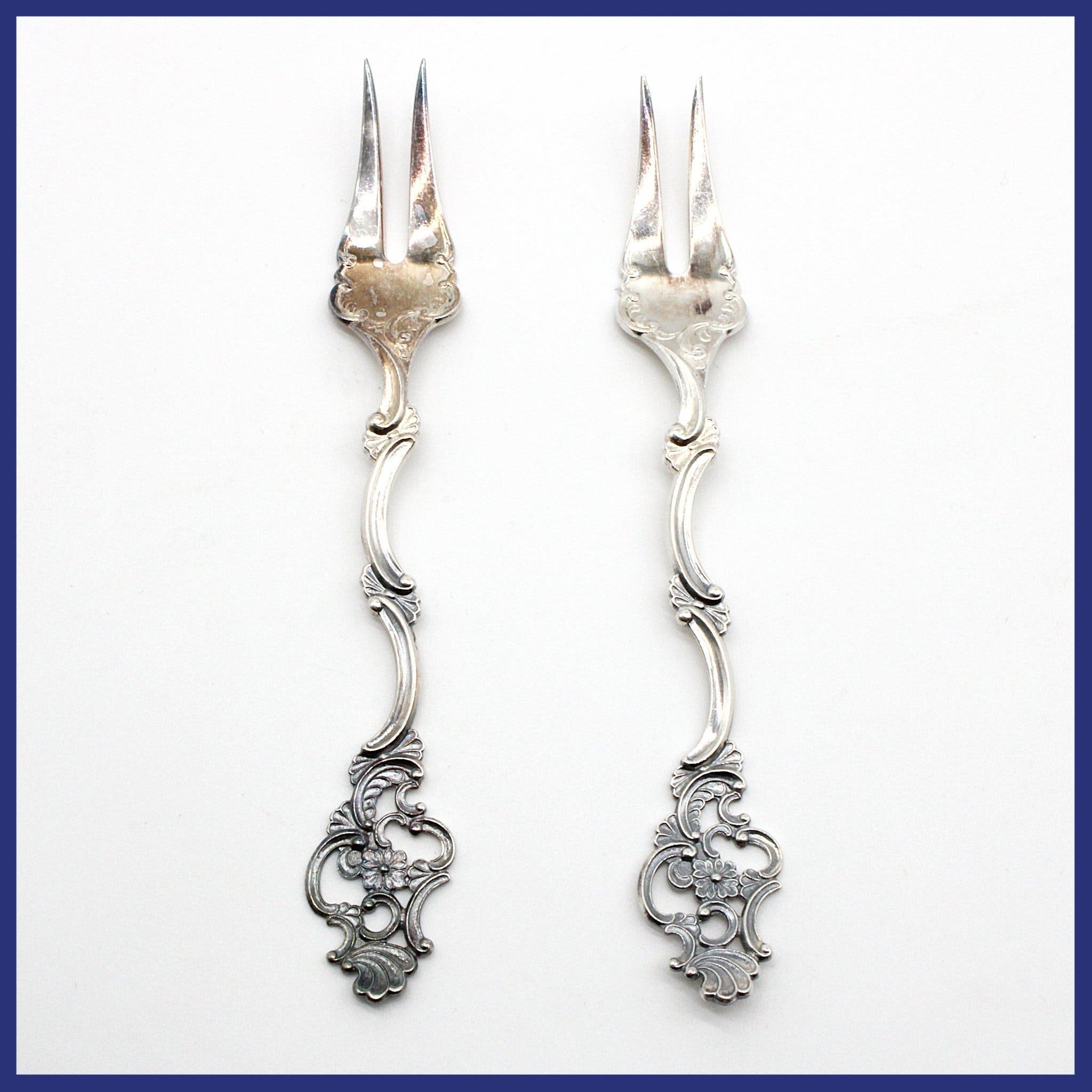 Gafflar, 830 silver, 2 stycken (vikt 21,2g, längd 12cm)