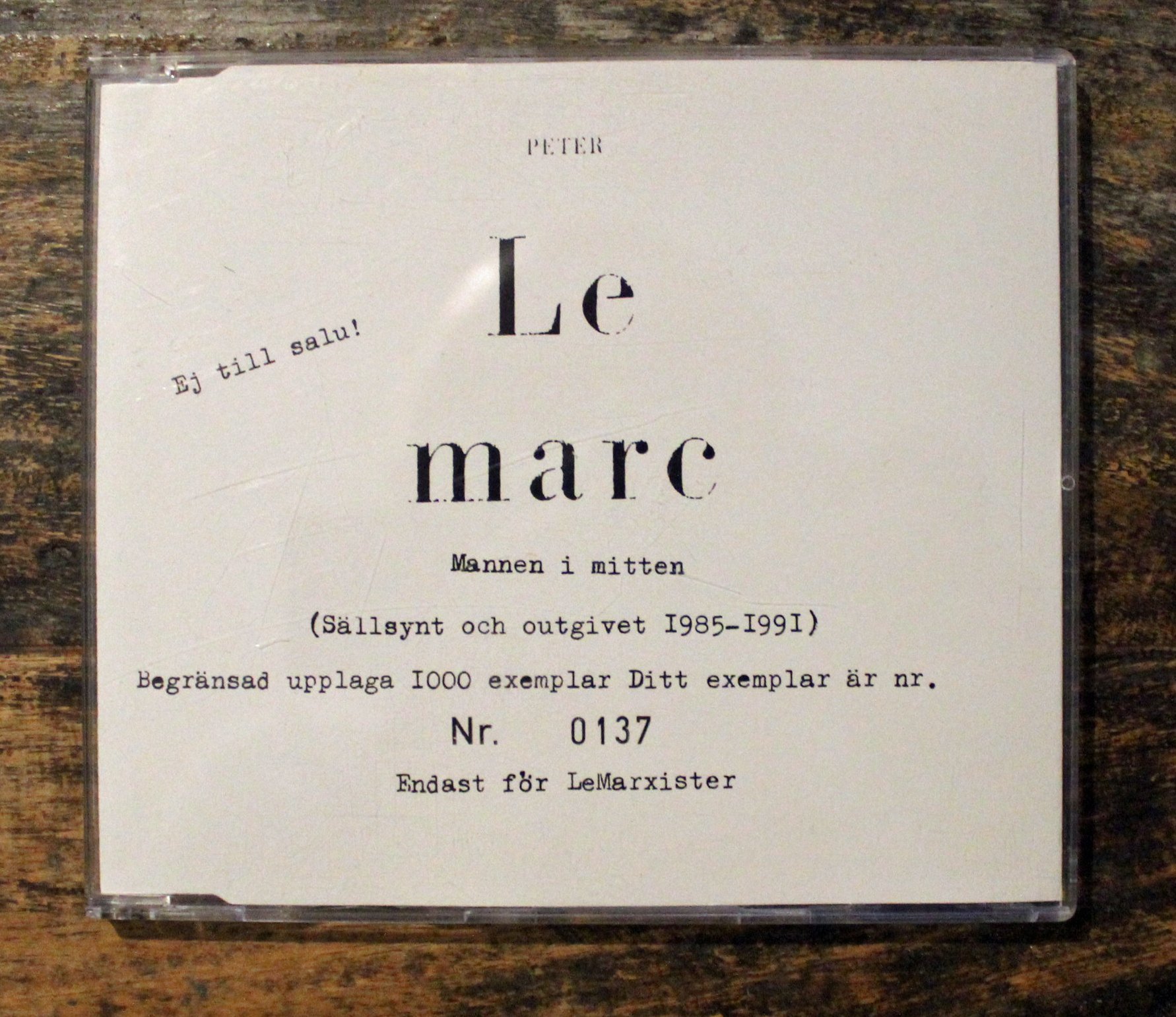 Peter Lemarc Mannen I Mitten