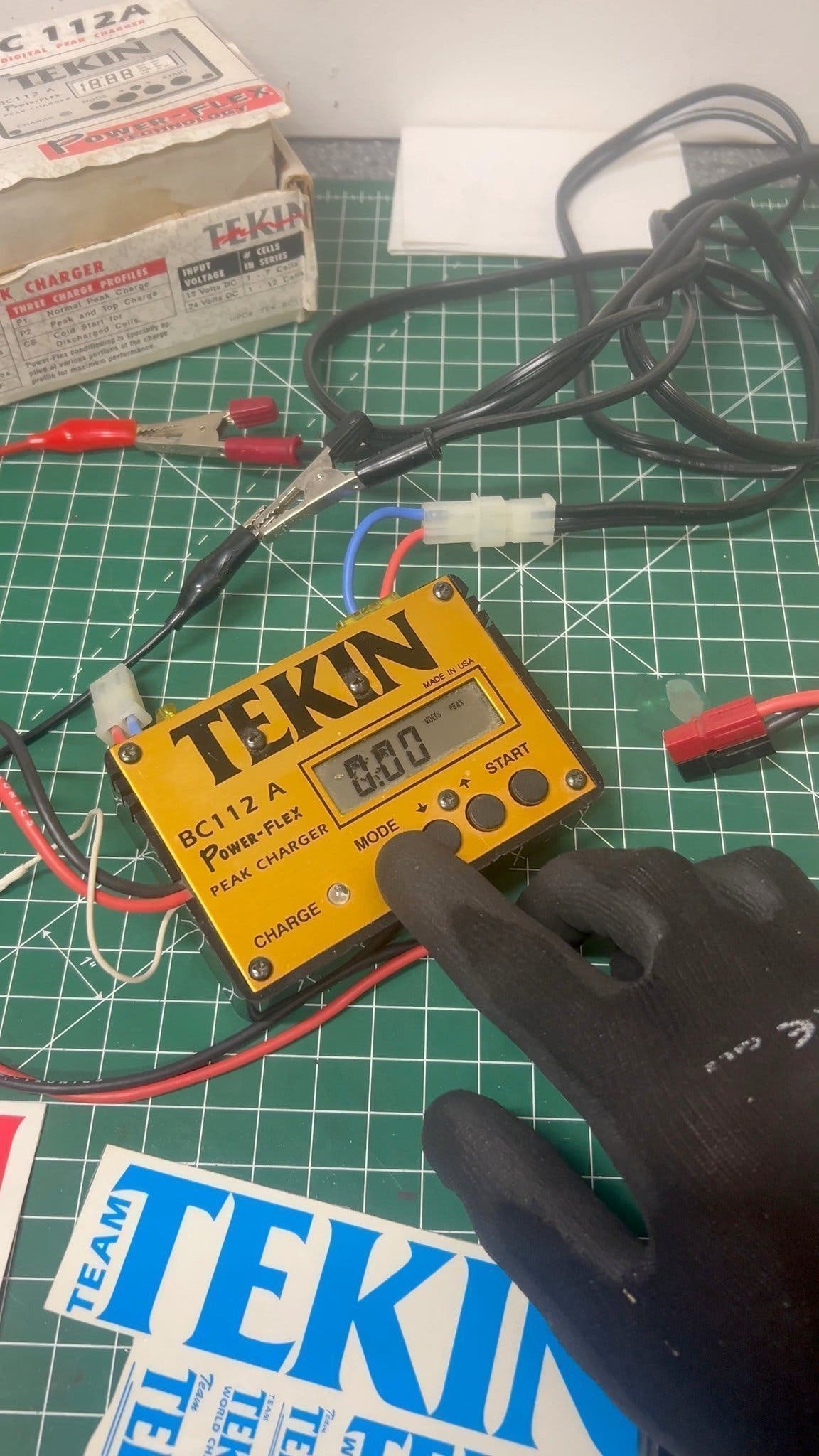 Vintage TEKIN BC 112A Peak Charger med Batterie.. | Köp på Tradera