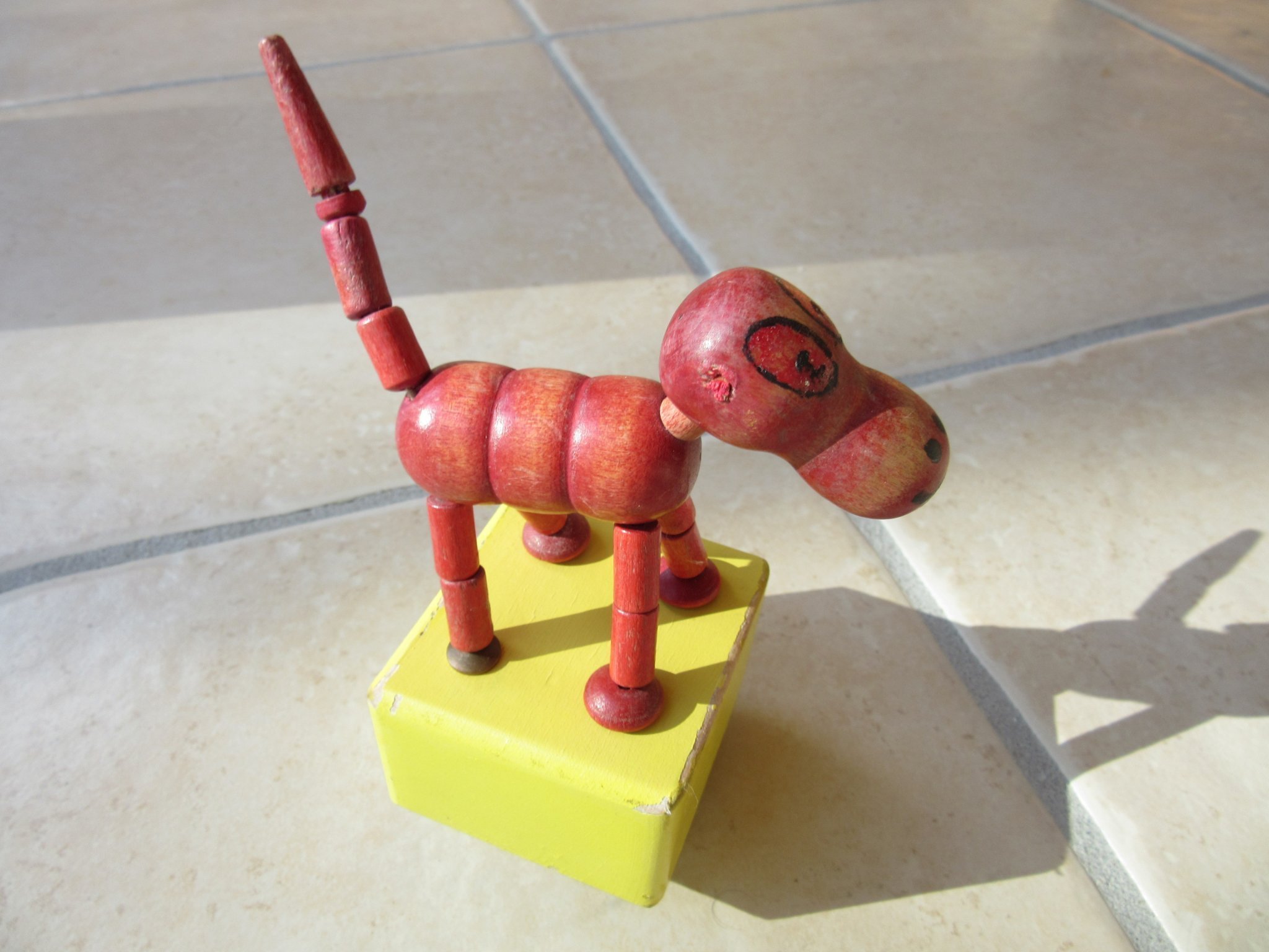 Vintage leksak "push button puppets". Sampo dre.. (419082067) ᐈ Köp på