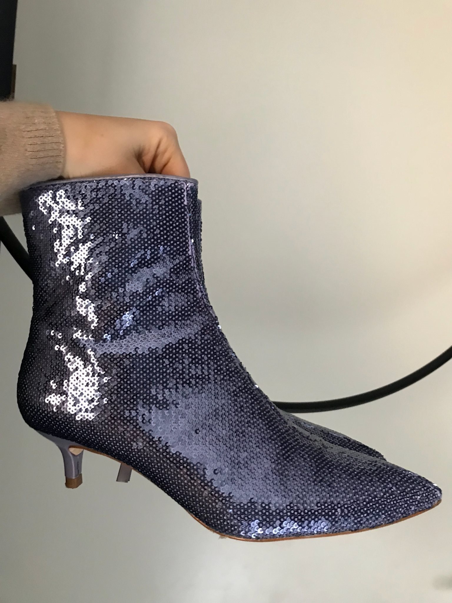 Zara boots glitter, nyskick, storlek 37 fest! (341871828) ᐈ Köp på Tradera