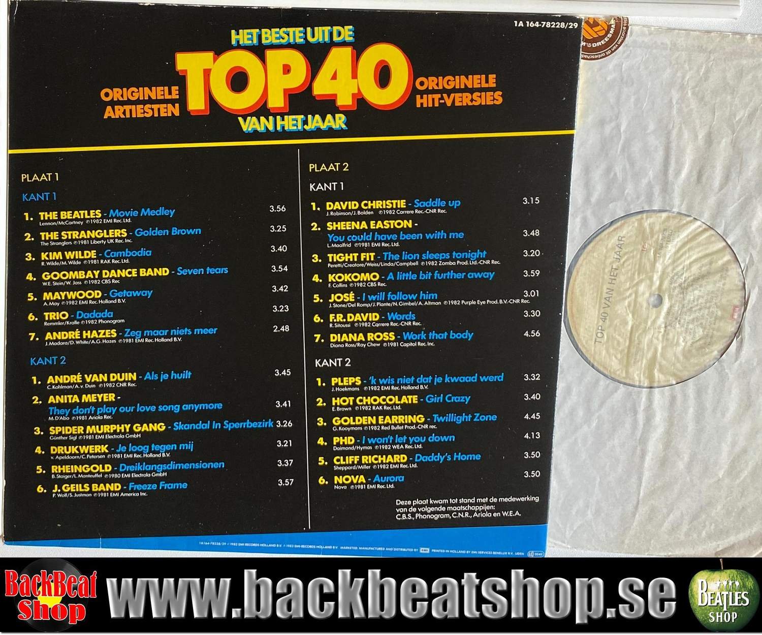 VARIOUS HET BESTE UIT DE TOP 40.. Köp från backbeat på Tradera