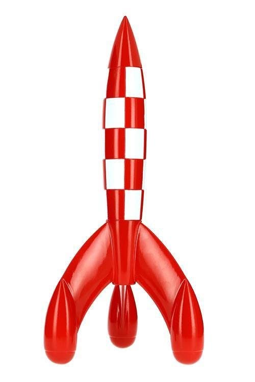 Tintin klassische Rakete aus Resin 90 cm hoch