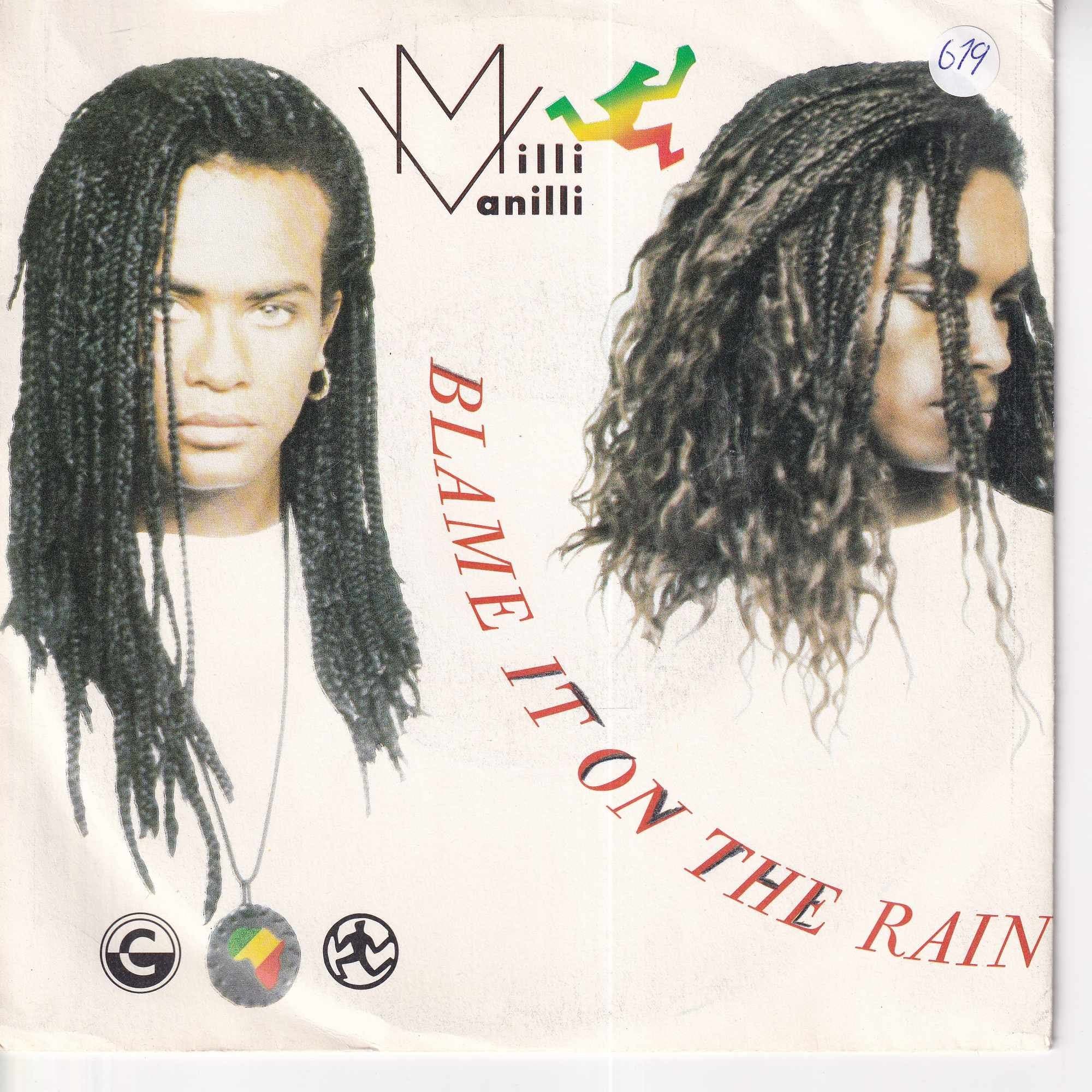 Milli Vanilli 7-Zoll-Schallplatte Blame It On The Rain