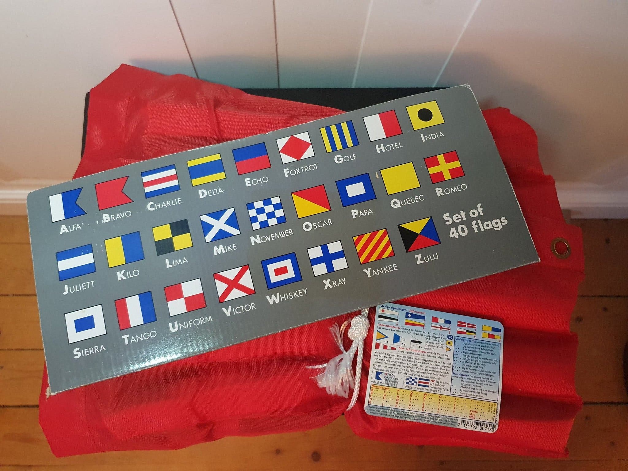Signalflaggor Från Worldflags Komplett kit inkl.. | Köp på Tradera ...