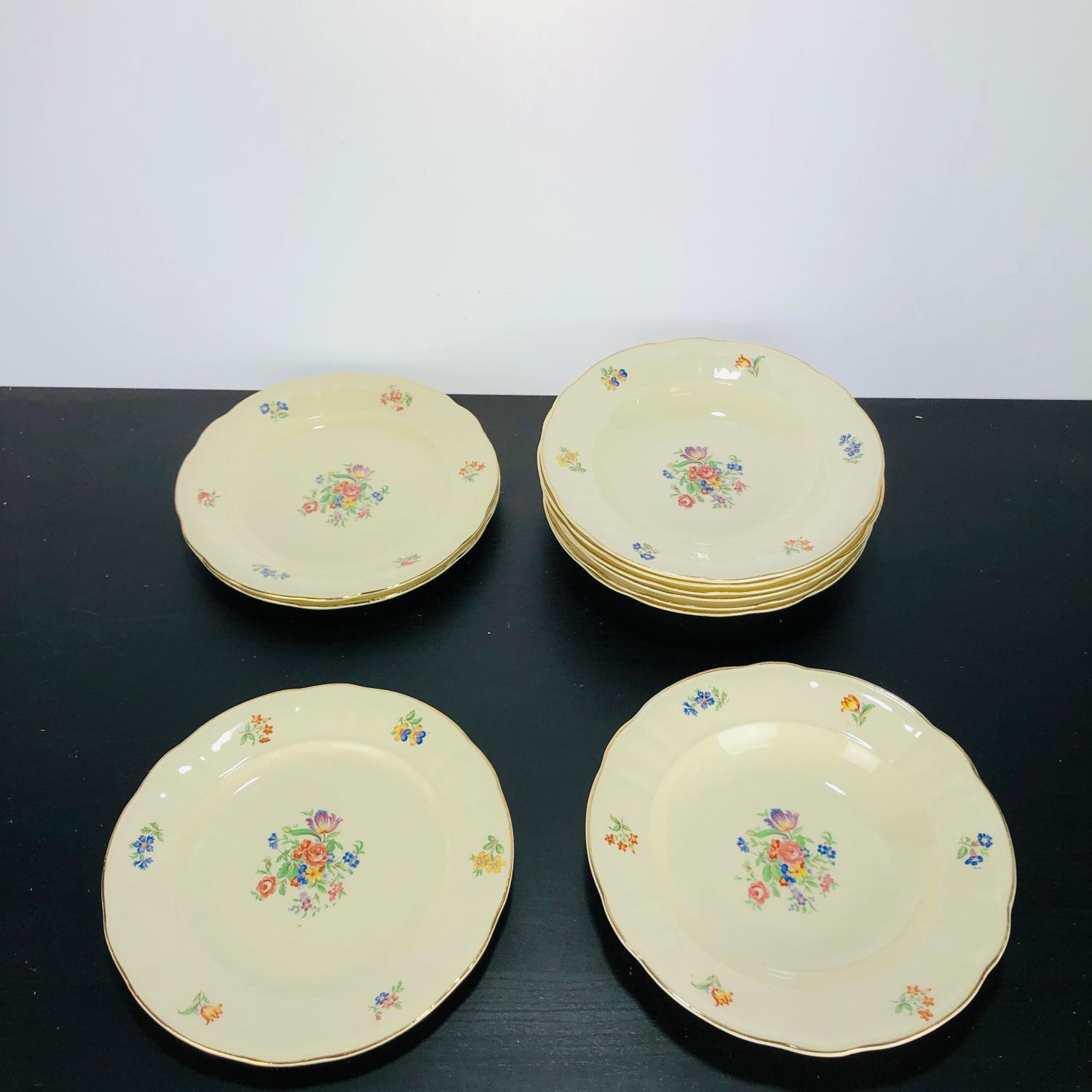 Rörstrand, Riviera, Tallrikar, Gul, 1939/1952, 10-delar, Rorstrand ...