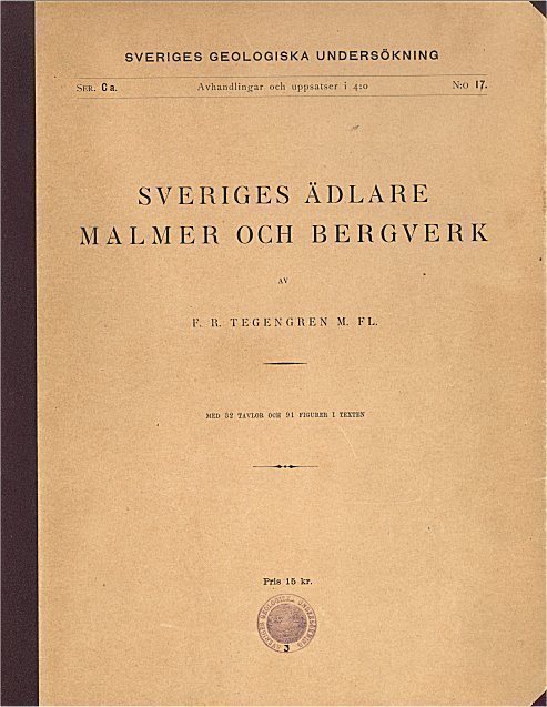 Sveriges ädlare malmer o bergverk; Tegengren från år 1924 på CD Sveriges ädlare malmer o bergverk; Tegengren från år 1924 på på på CD d8ff65