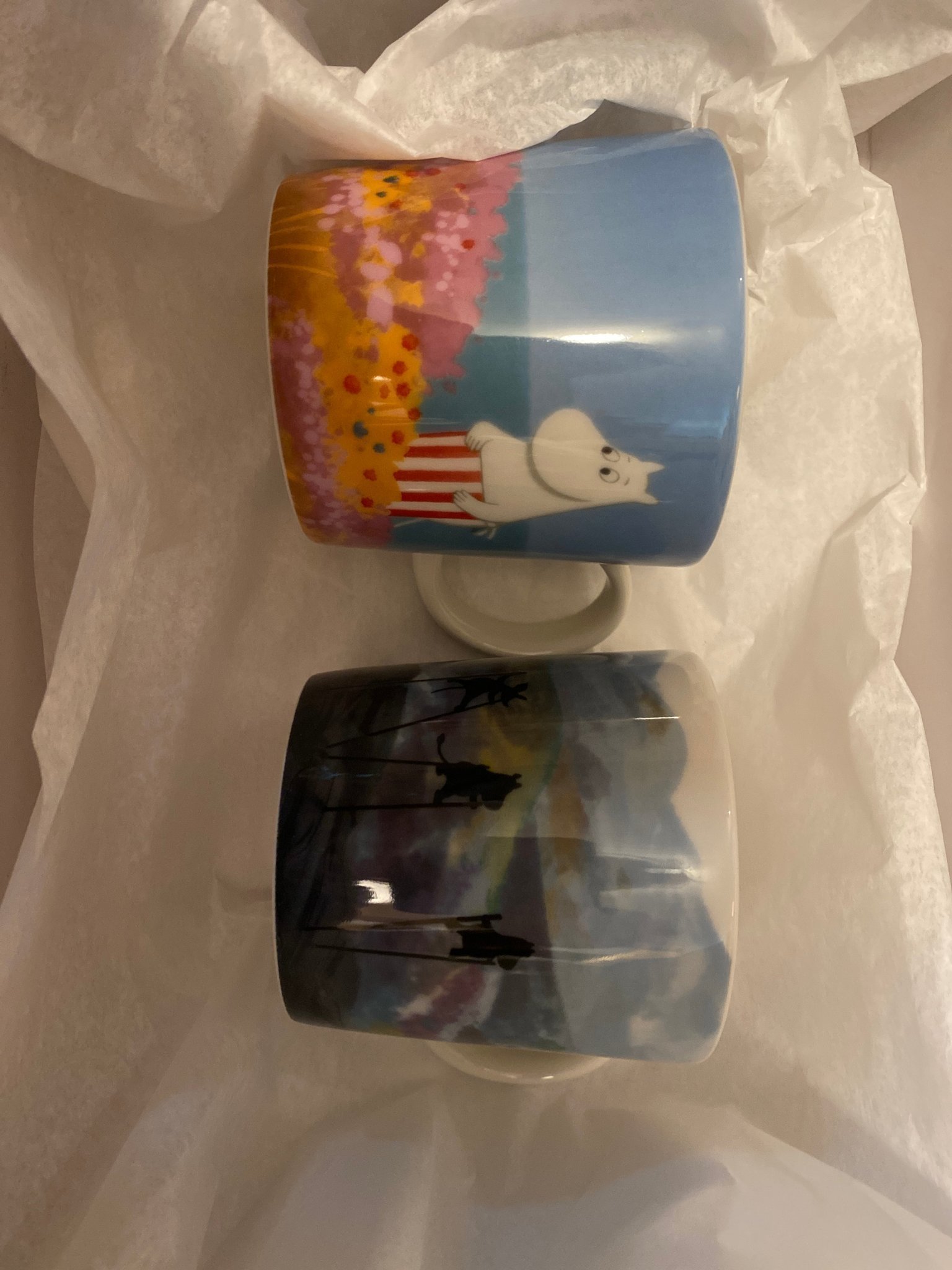 Se produkter som liknar Mumin helt nya Muminmuggar Sn.. på Tradera