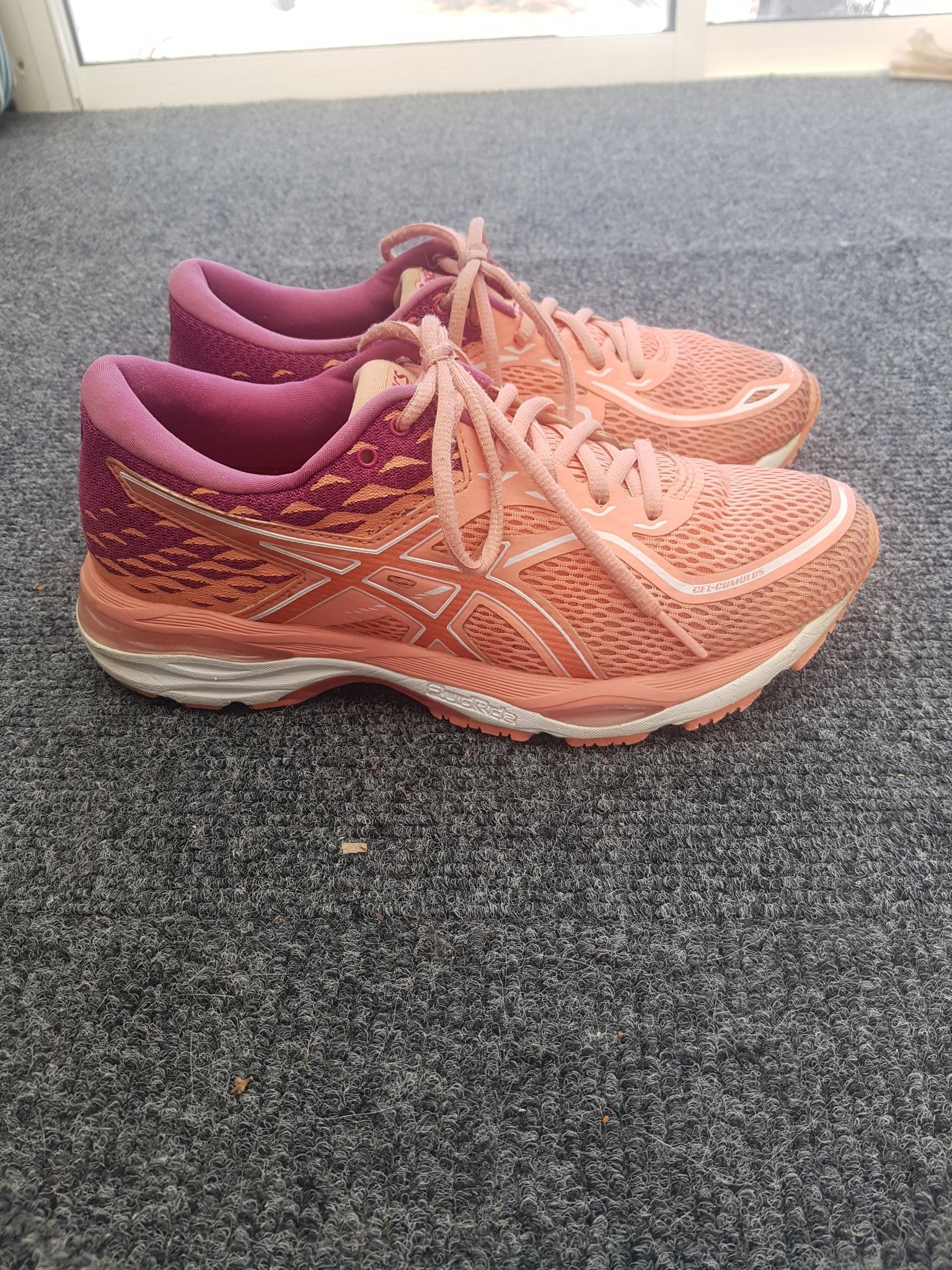 asics gel cumulus 14 womens orange