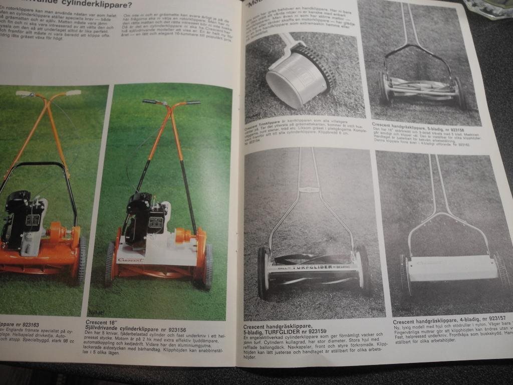 Reklamblad för Crescent gräsklippare. Från 1969. på Tradera.com -