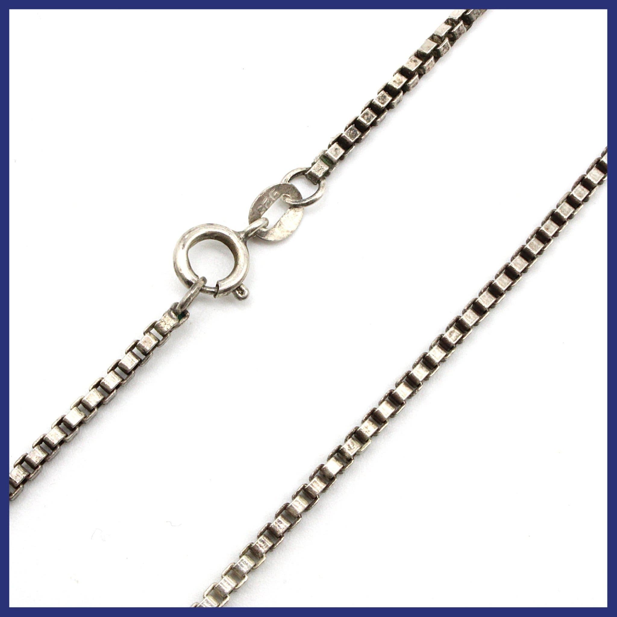 Halsband, 925 silver, venezialänk (vikt 9,56g, längd 50cm)