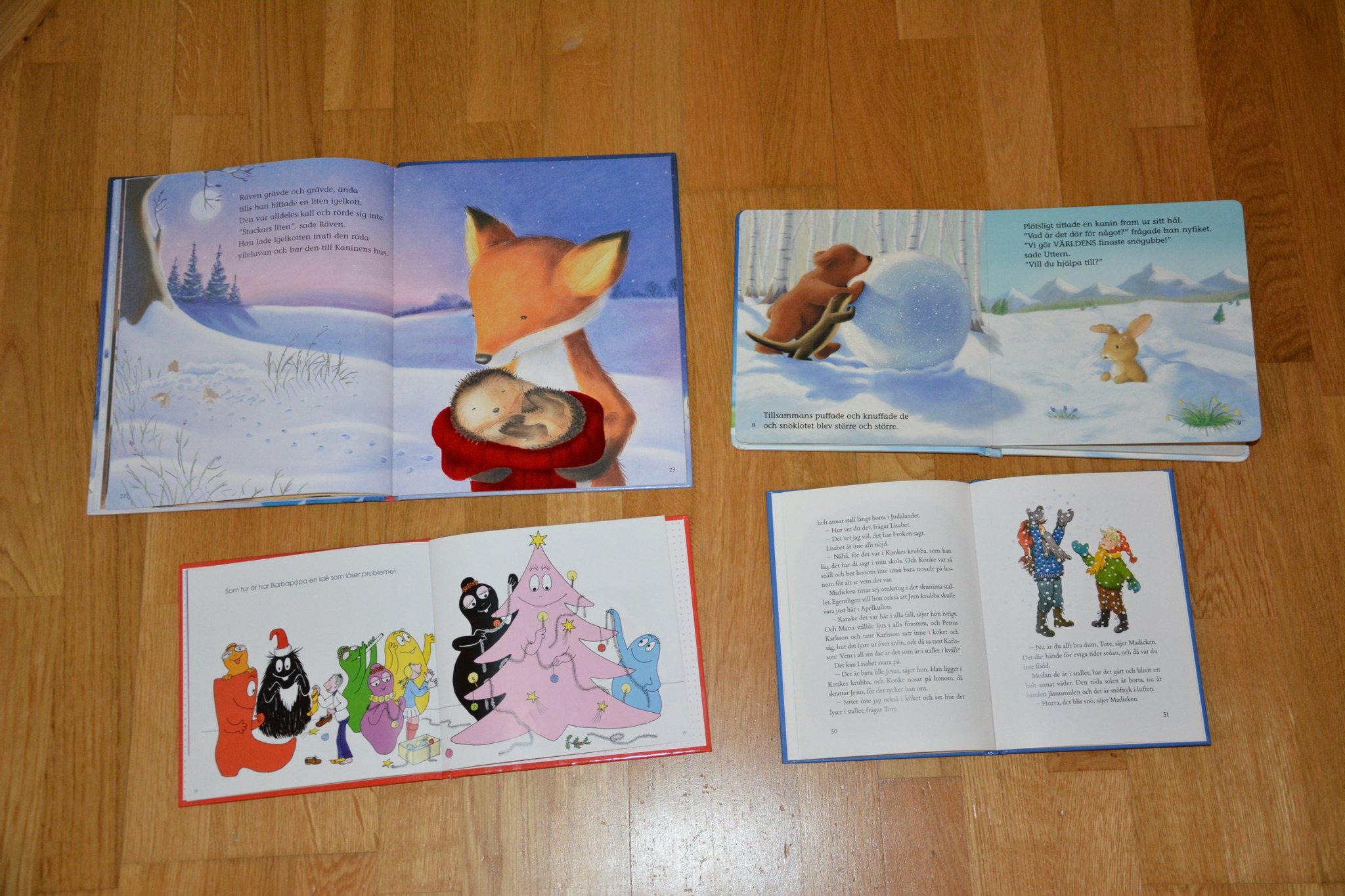 8 fina julböcker Barbapapa, Mamma Mu firar jul,.. Köp på Tradera