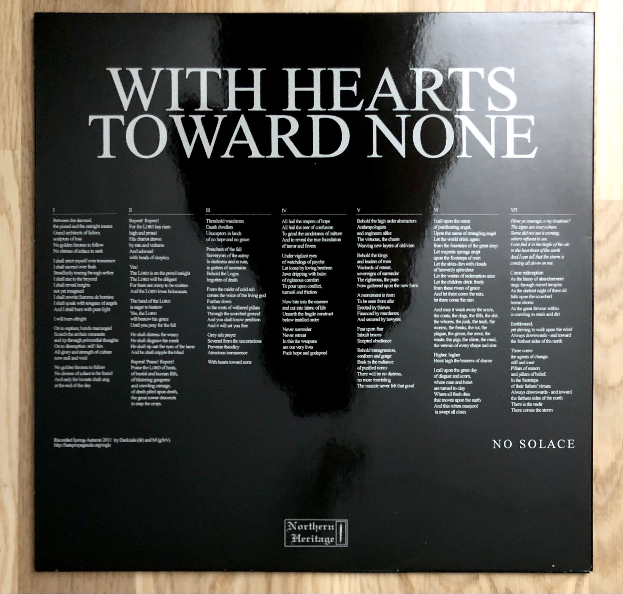 Mgla - With Hearts Towards None (2012) LP Northern Heritage vinyl 2016