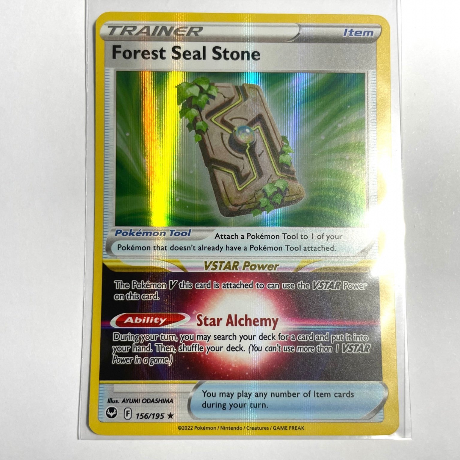 Pokémon TCG Forest Seal Stone 156/195 Sword & .. Köp på Tradera