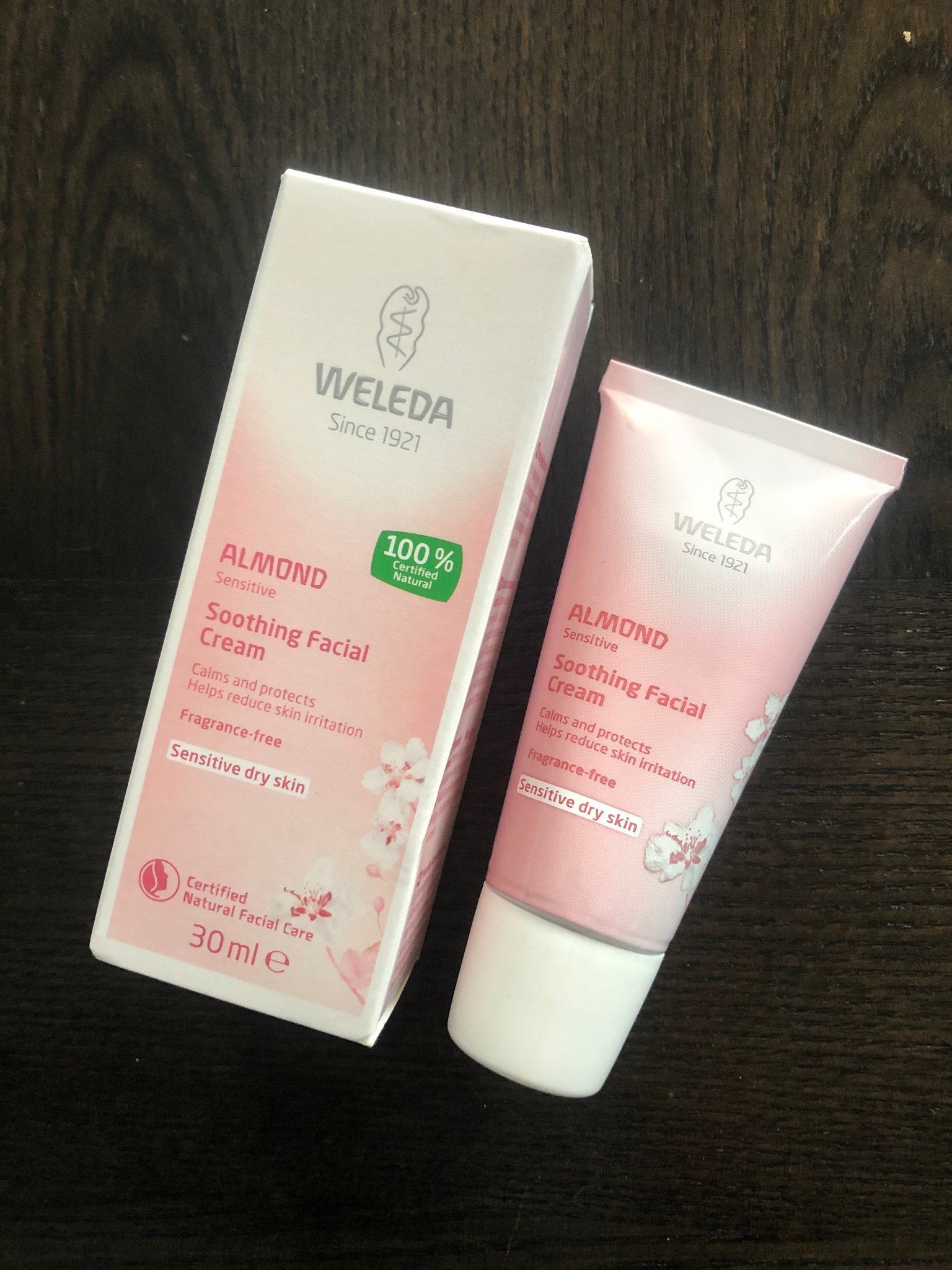 weleda almond cream