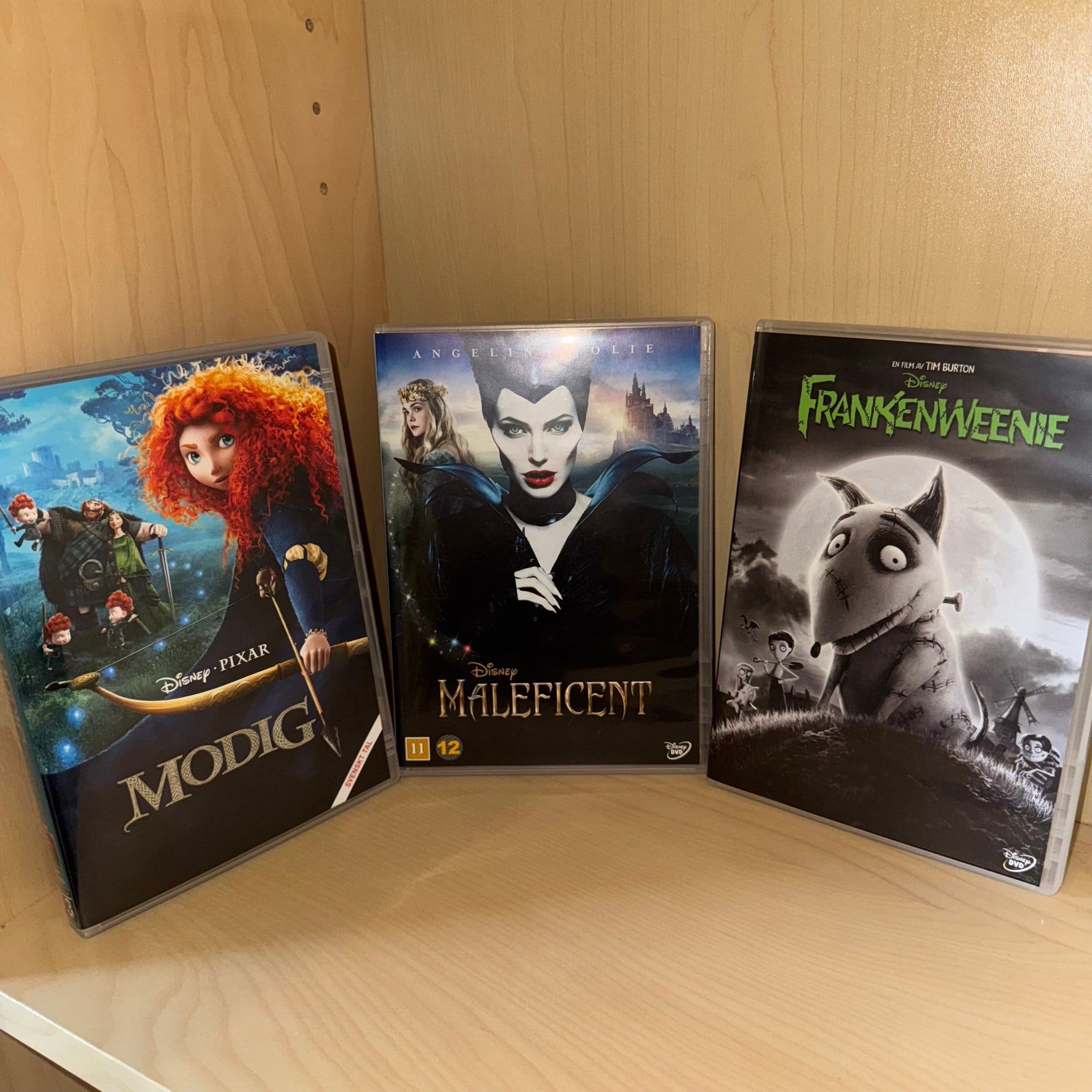 Disney DVD-filmer: Modig, Maleficent, Frankenwe.. | Köp på Tradera ...