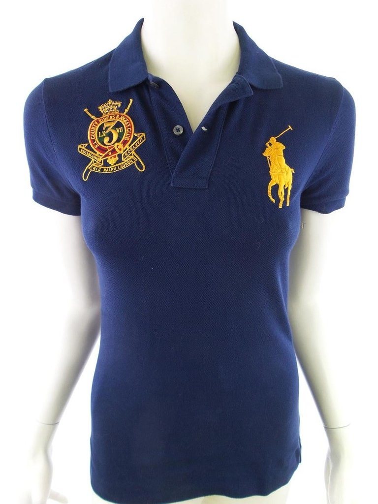 RALPH RALPH RALPH LAUREN SPORT Kortärmad tunika Storlek S Marinblå 100% Bomull Logo fd8d9b RALPH RALPH RALPH LAUREN SPORT Kortärmad tunika Storlek S Marinblå 100% Bomull Logo fd8d9b