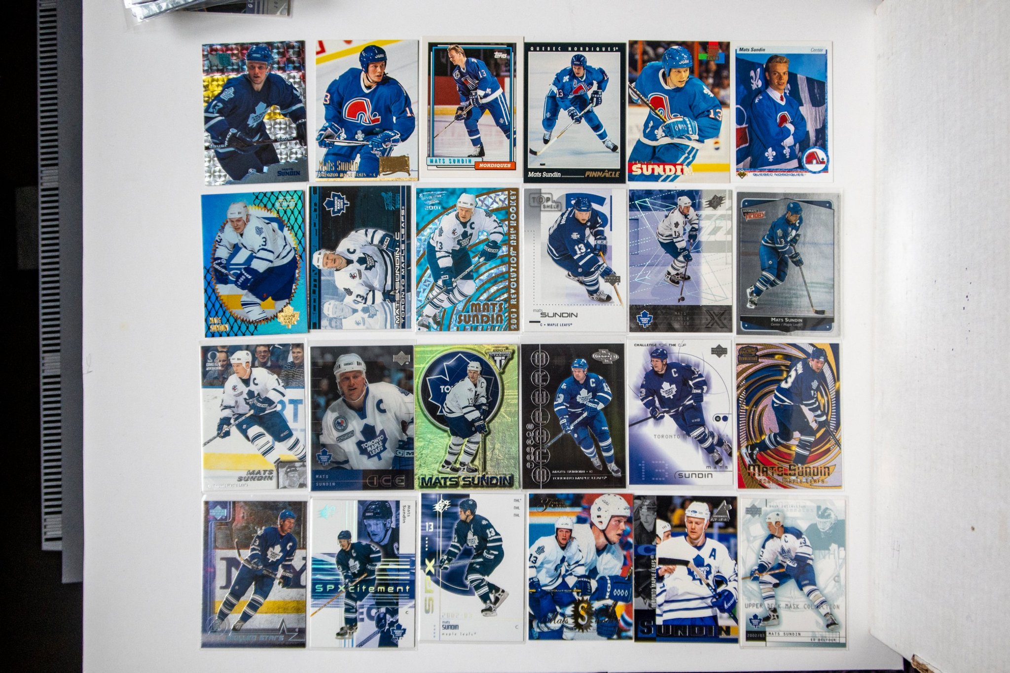 24 kort med Mats Sundin inkl. hans rookie kort Köp på Tradera (588103004)