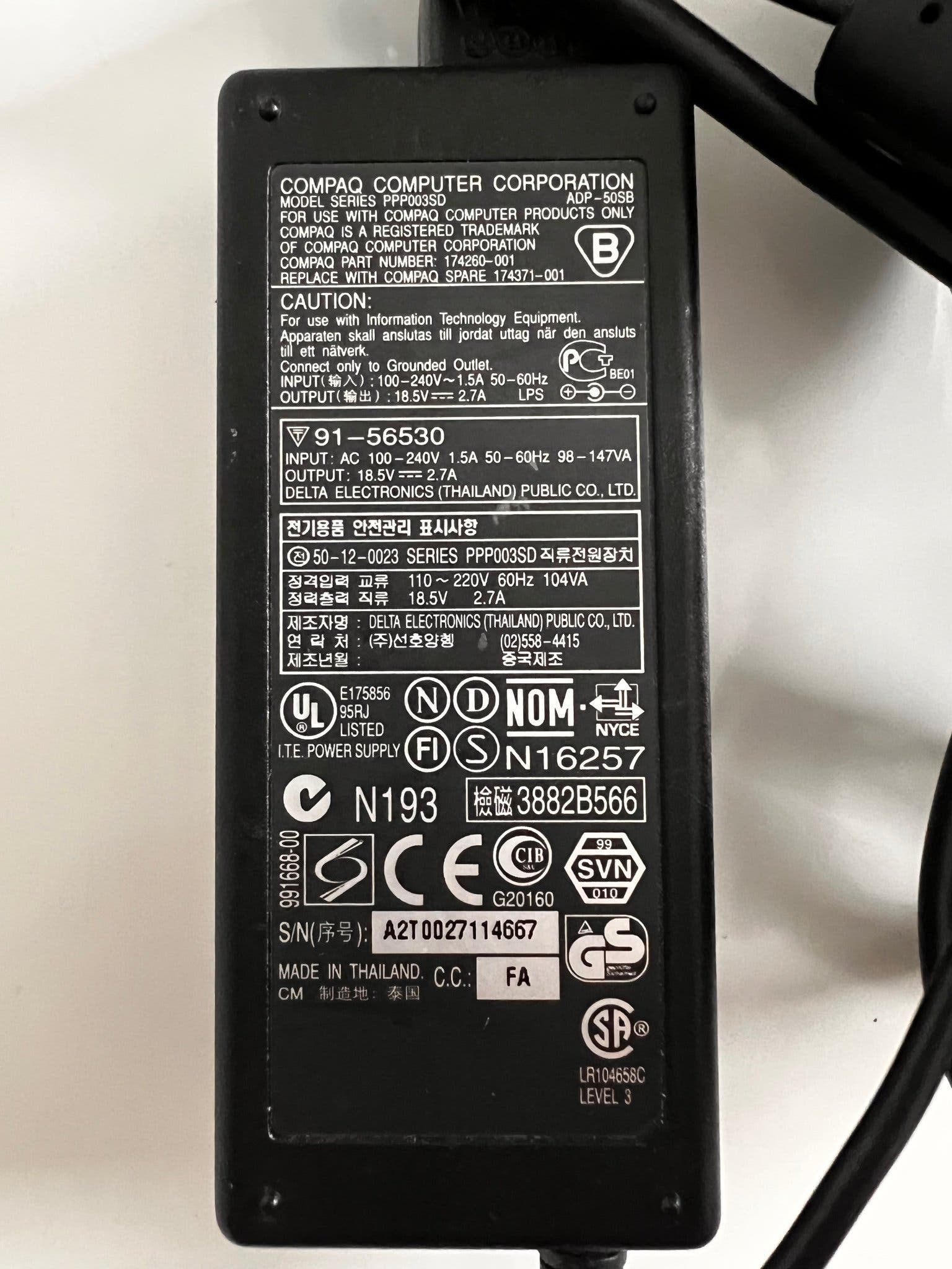 Compaq Adapter PPP003SD ADP-90SB | Köp på Tradera (721268264)