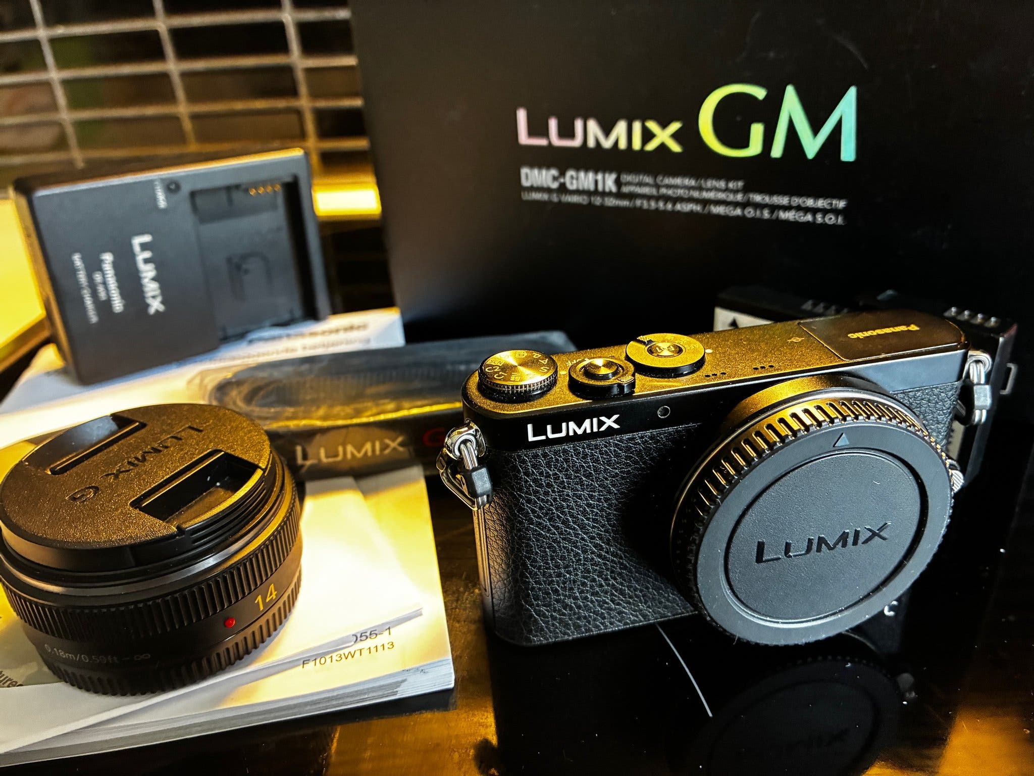 Lumix DMC-GM1 camera with Lumix G 14mm f/2.5 ASPH lens