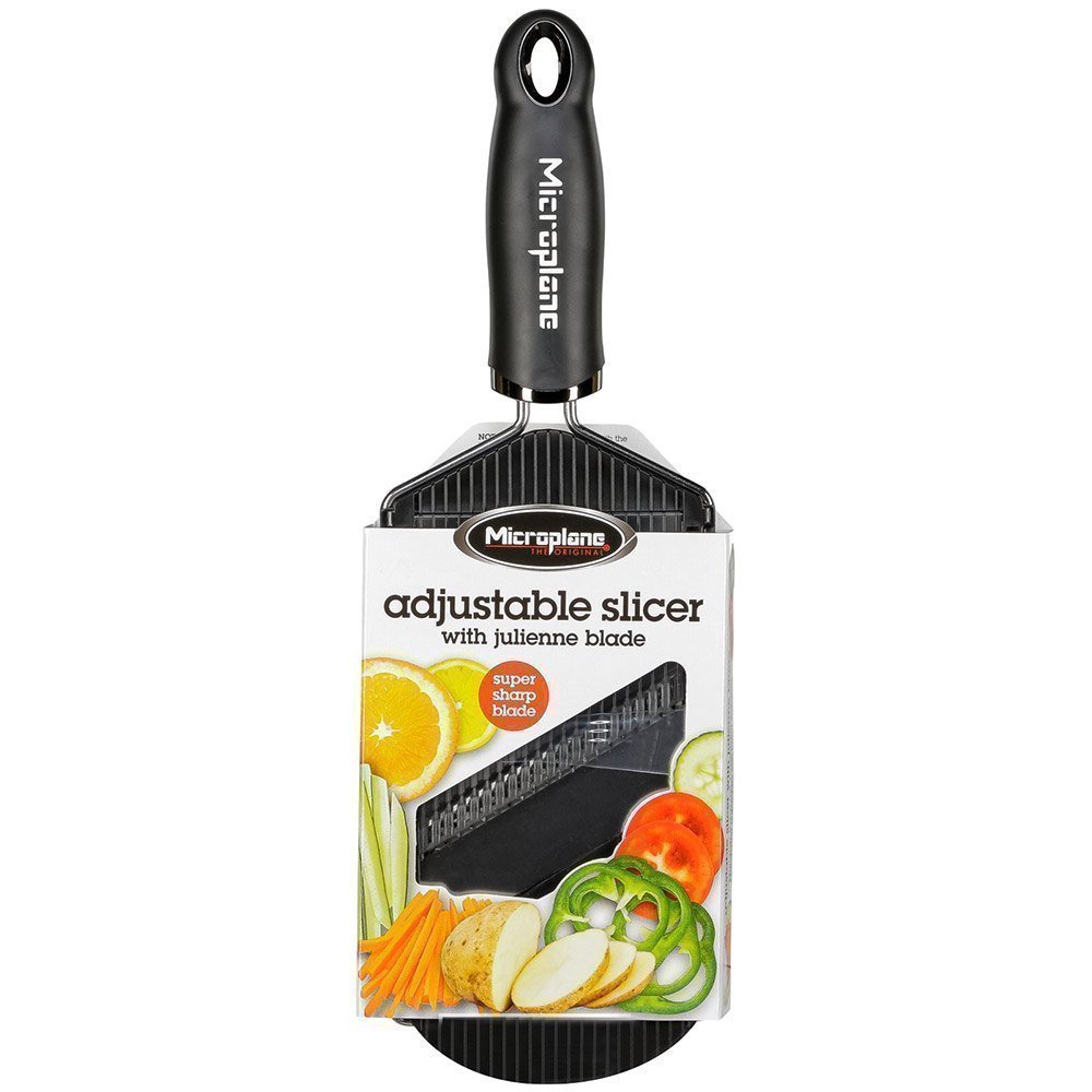 Microplane Gourmet Adjustable Slicer with Julienne Blade Rivjärn Mandolin