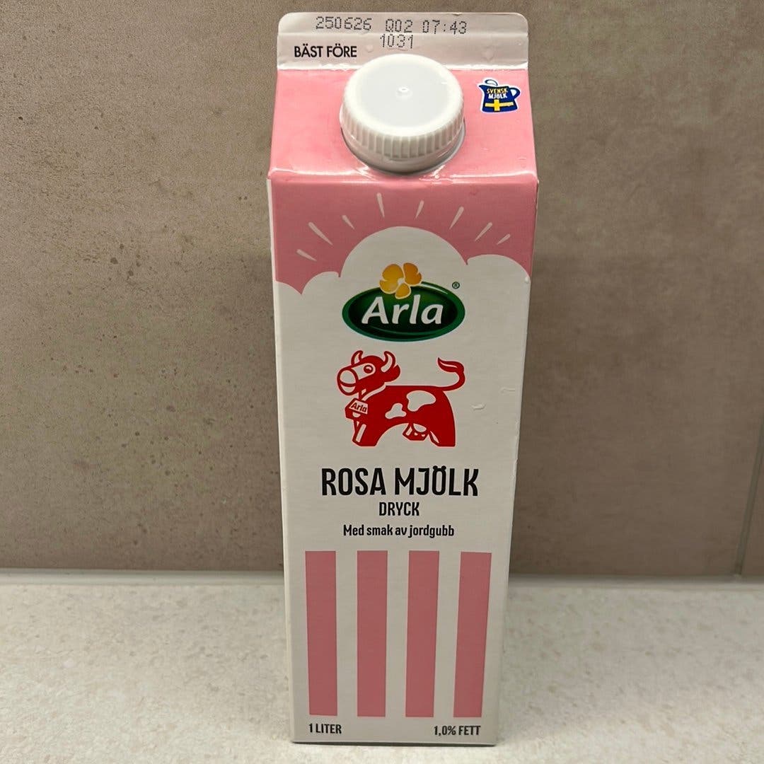 Se produkter som liknar Rosa mjölk (tom förpackning) på Tradera (735181083)