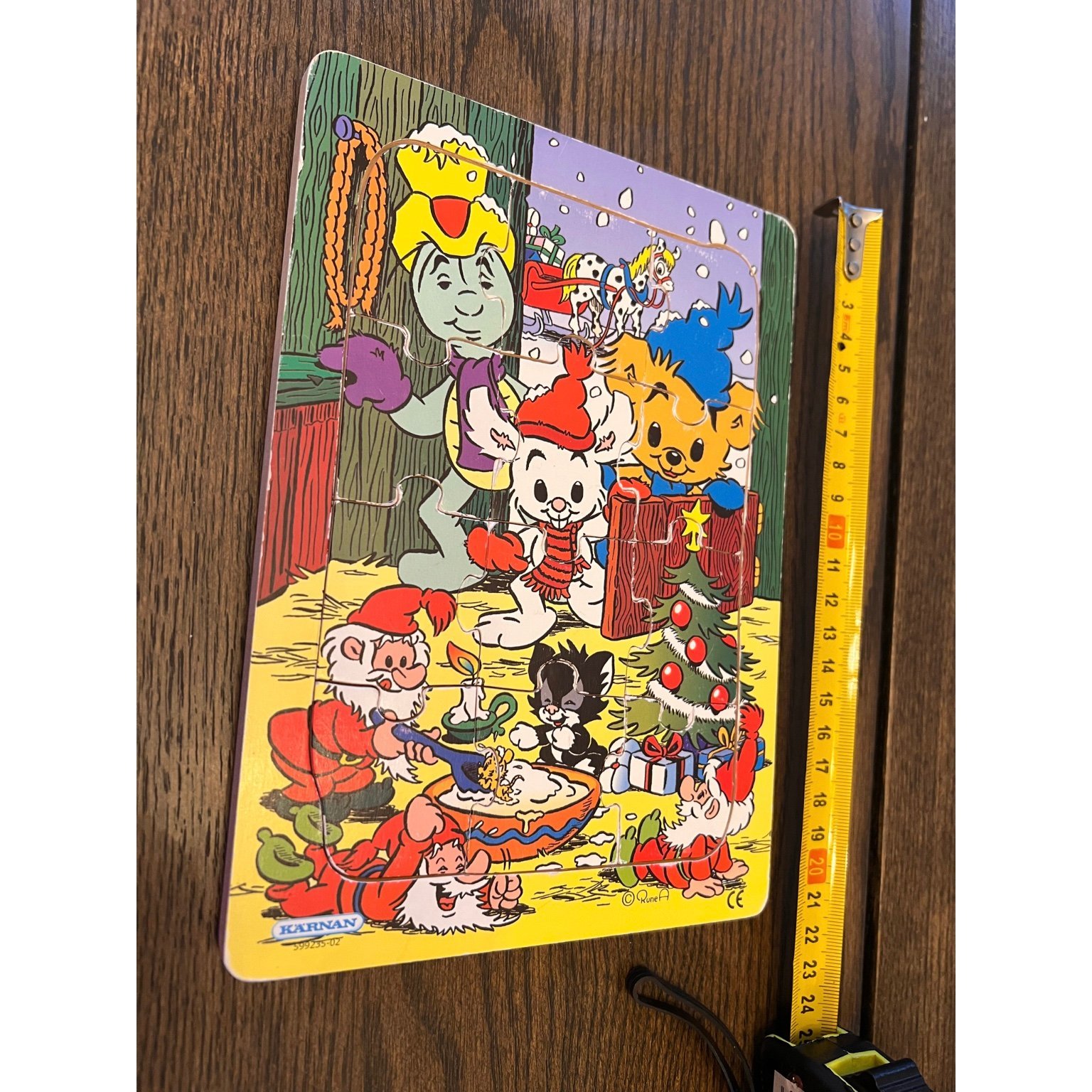 Kärnan Bamse jul pussel i trä, 2+ Köp på Tradera (612383936)