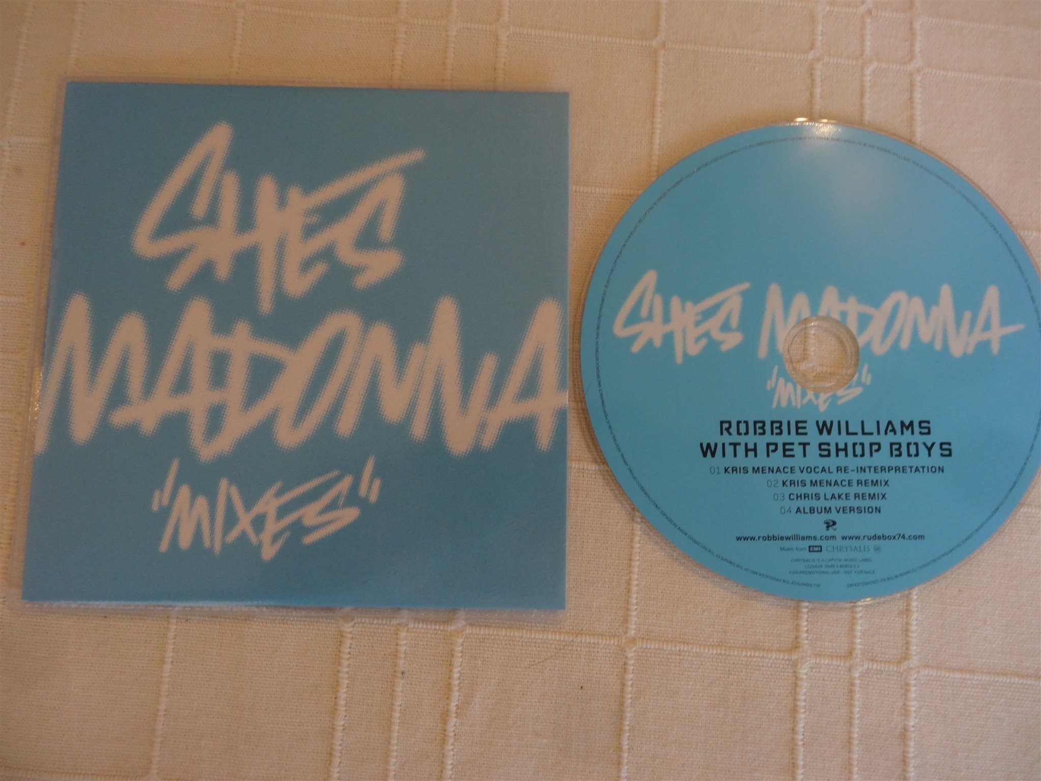 Robbie Williams Pet Shop Boys She's Madonna