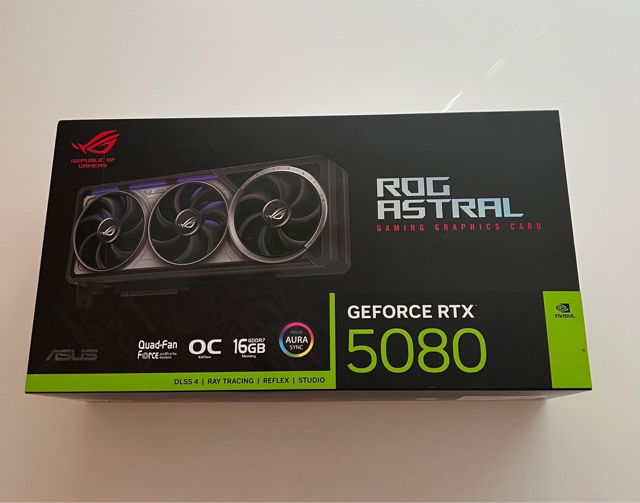 ASUS ROG Astral GeForce RTX 5080 OC Edition 16GB GDDR7 Grafikkort