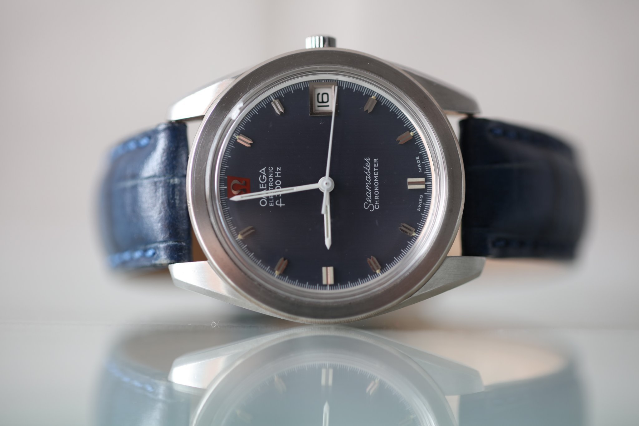Omega Electronic f300Hz Seamaster Chronometer -.. (358072416) á Köp pÃ¥ Tradera