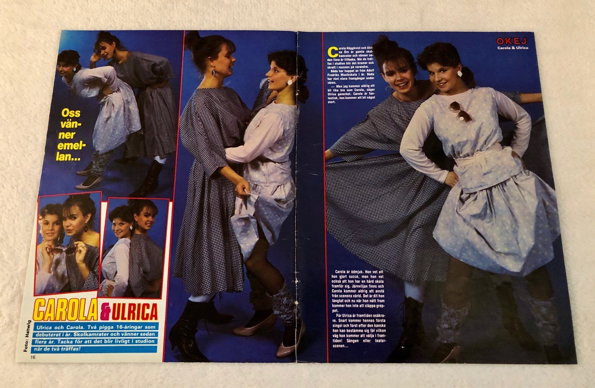 CAROLA HÄGGKVIST 1983 affisch urklipp poster ti ...